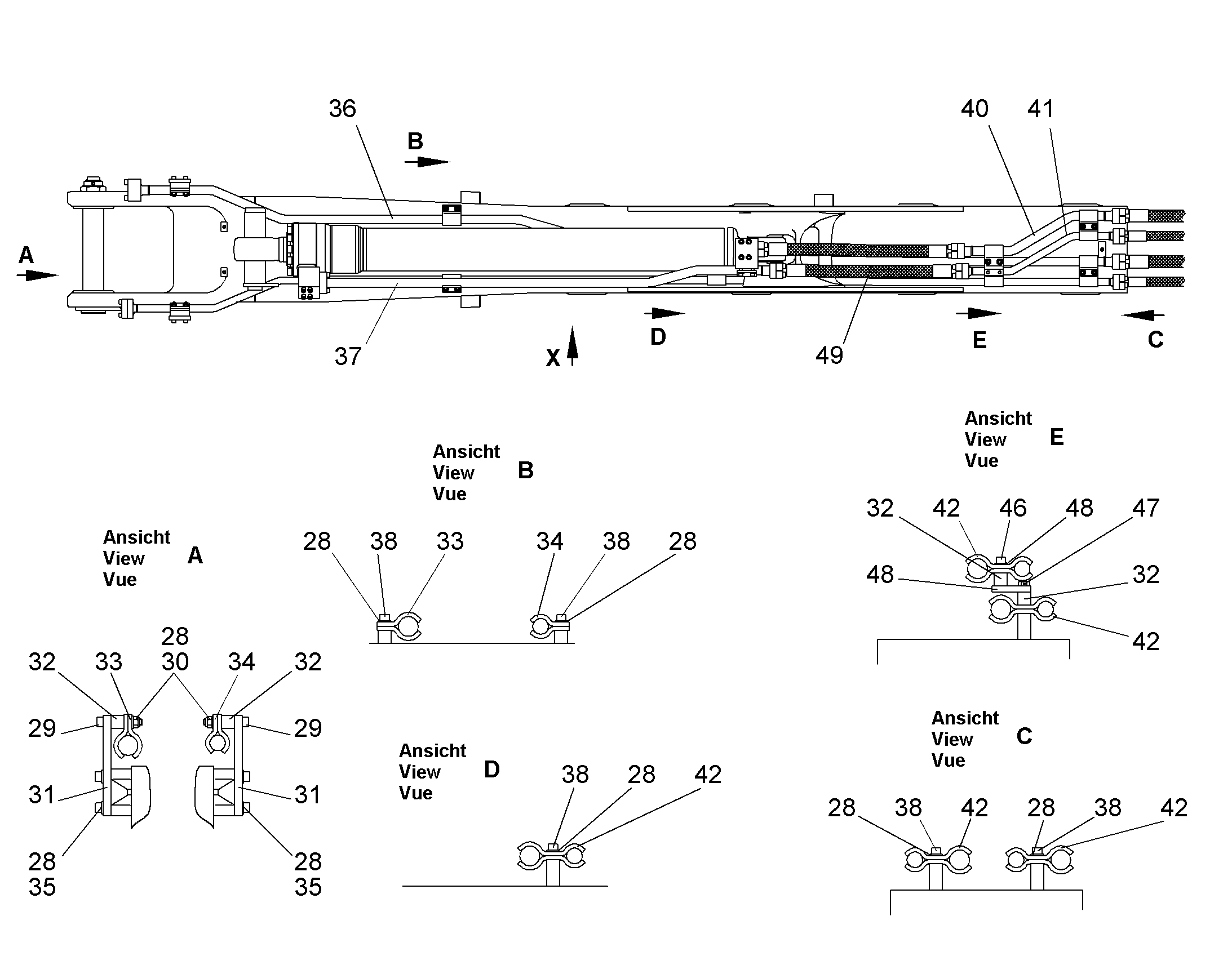 ПРОВОДКА МОНТАЖ AHS 9016879 LIEBHERR
