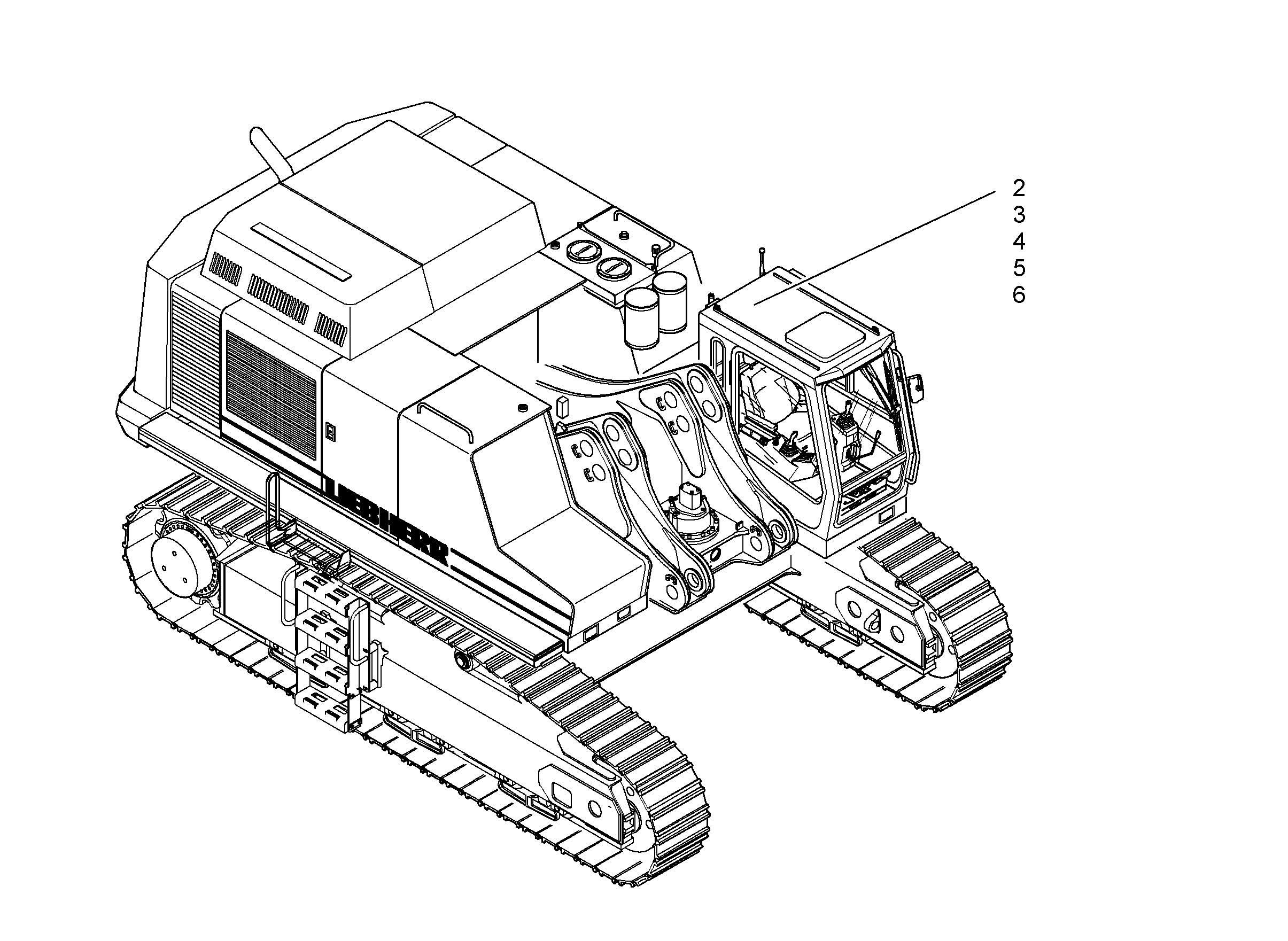 ПРОЖЕКТОР ДОП. НА КАБИНЕ 9828709 LIEBHERR