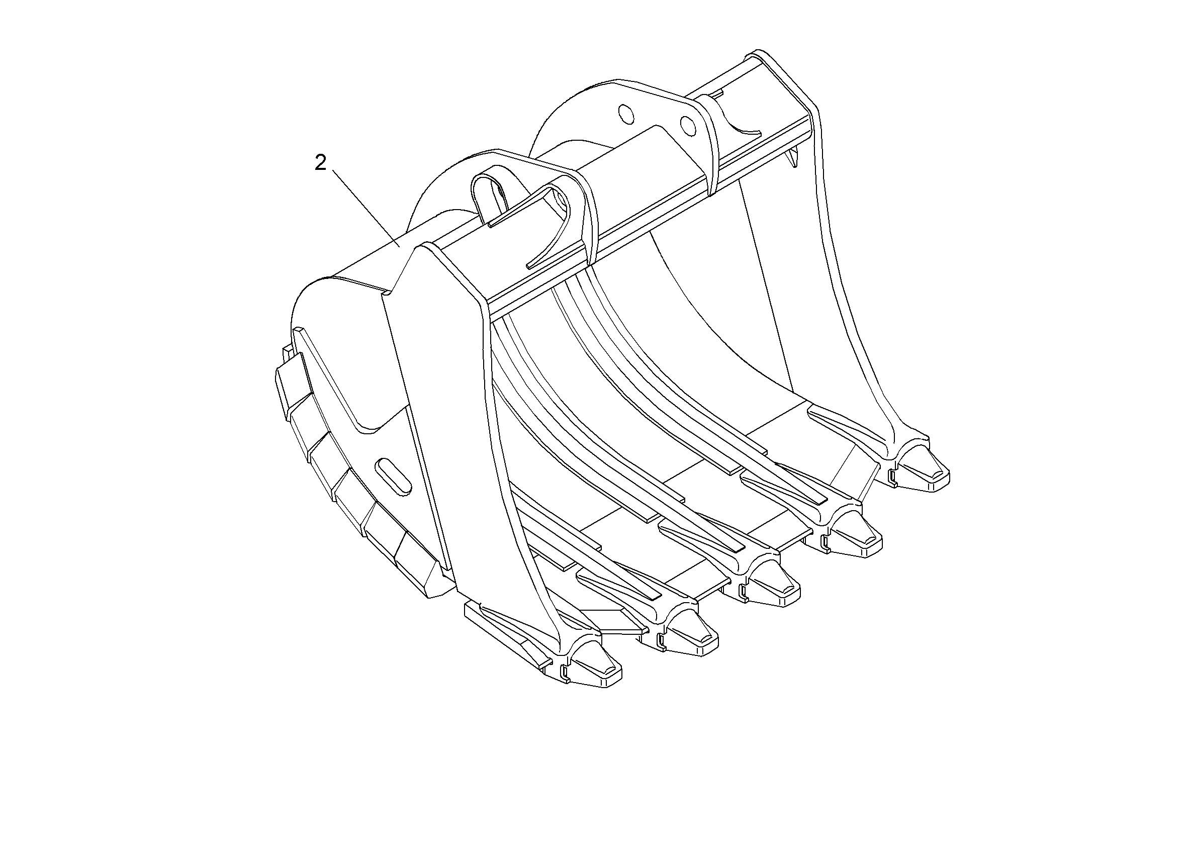 ЛОПАТА ОБРАТНАЯ HDV 9013294 LIEBHERR