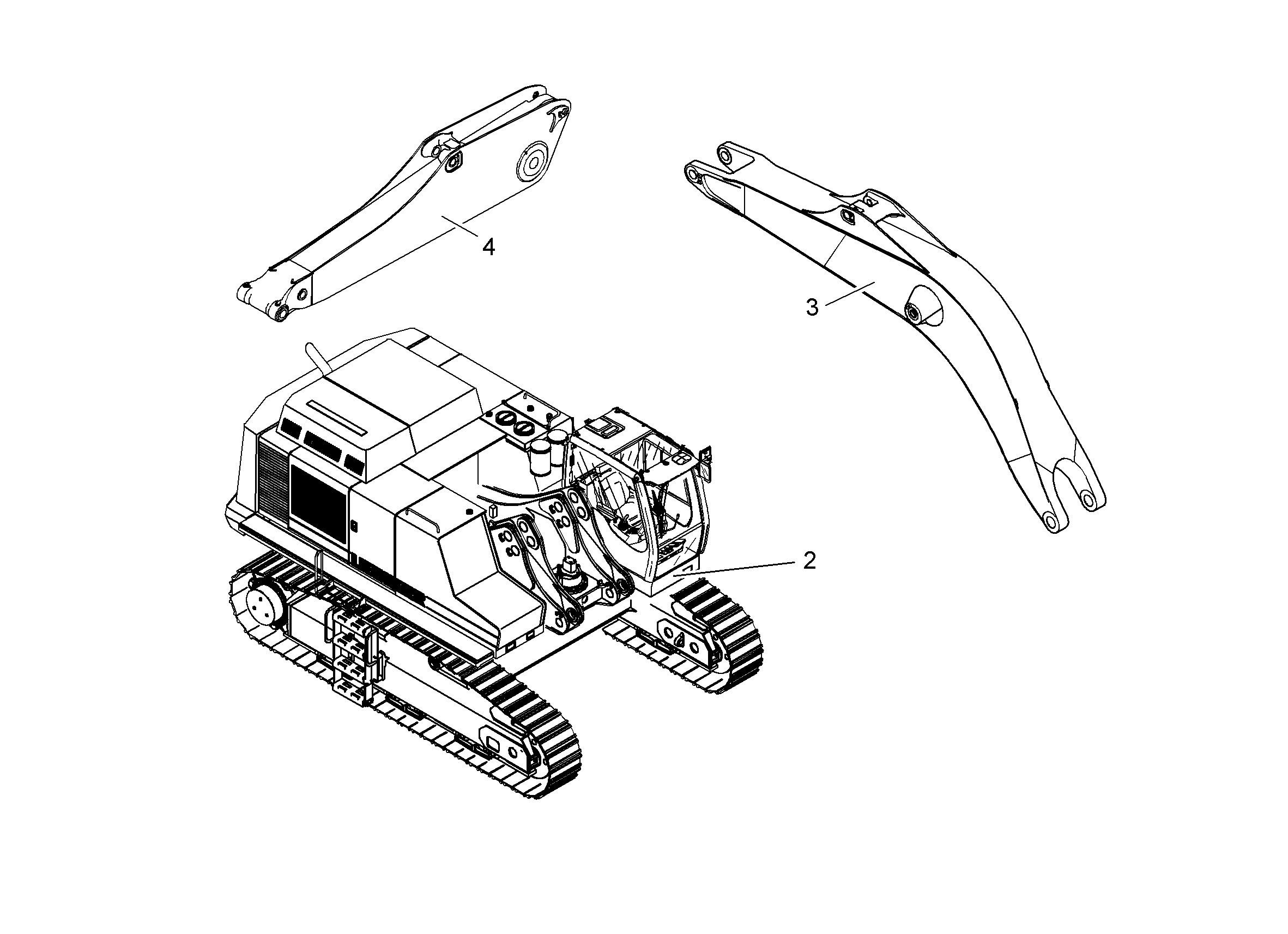 ДОРАБОТКА РУКОЯТЬ 9,50M 9808441 LIEBHERR