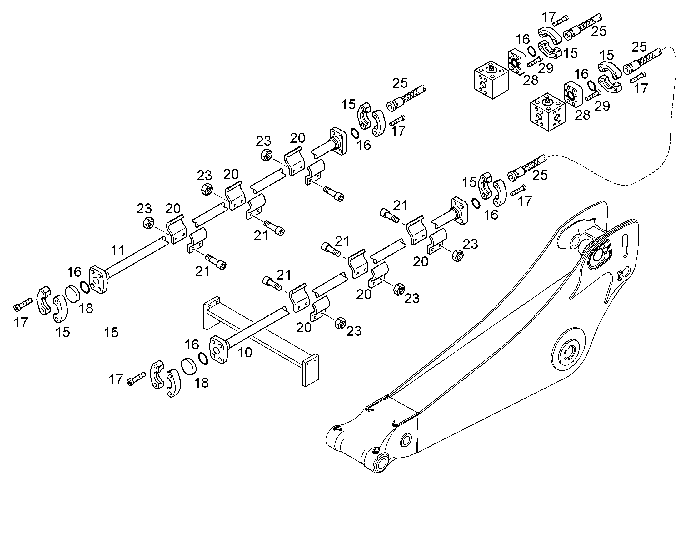 ШЛАНГ 32X1070 5615035 LIEBHERR