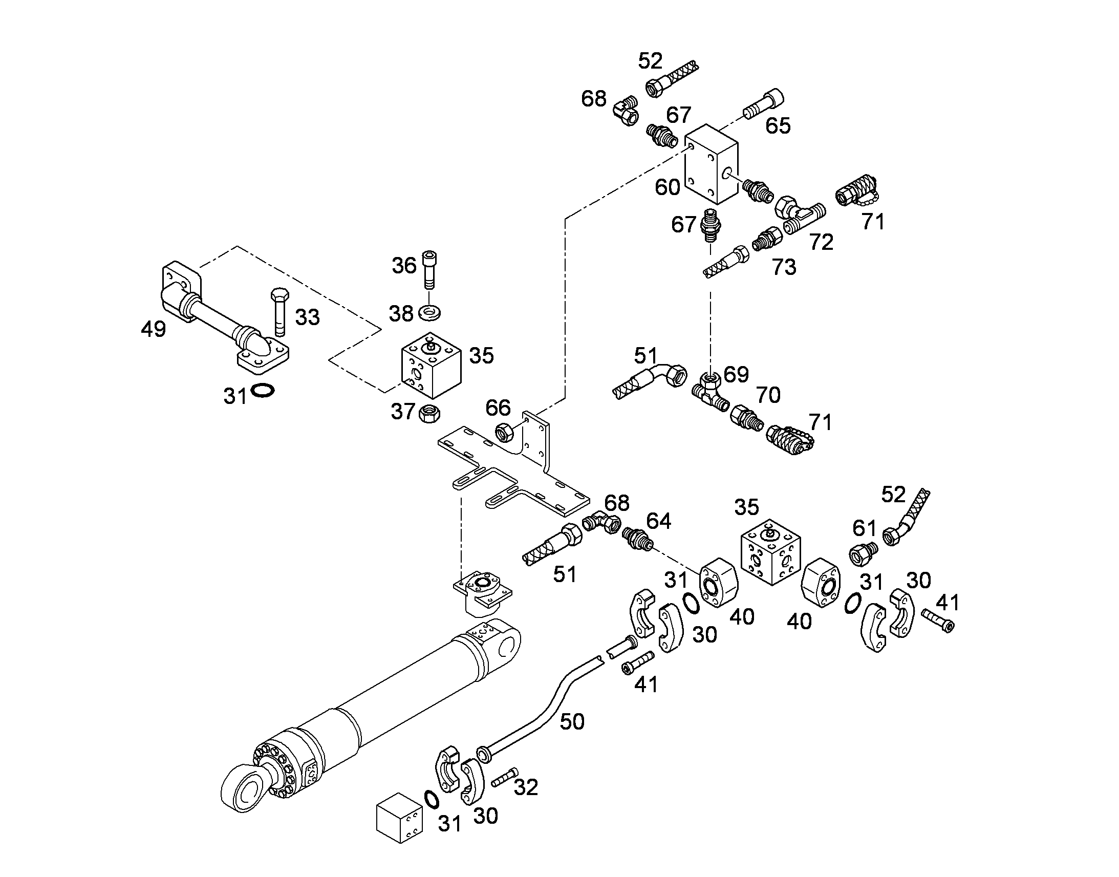 ШЛАНГ 20X700 10006111 LIEBHERR