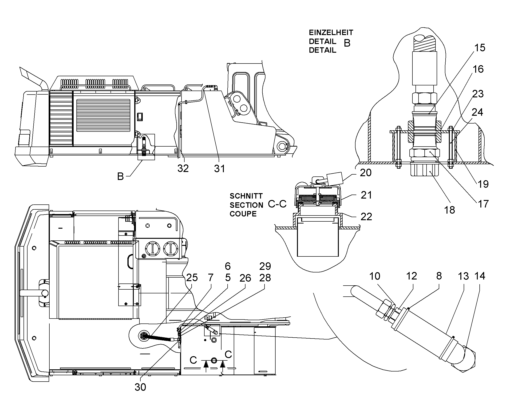 ШТУТЦЕР 9018864 LIEBHERR