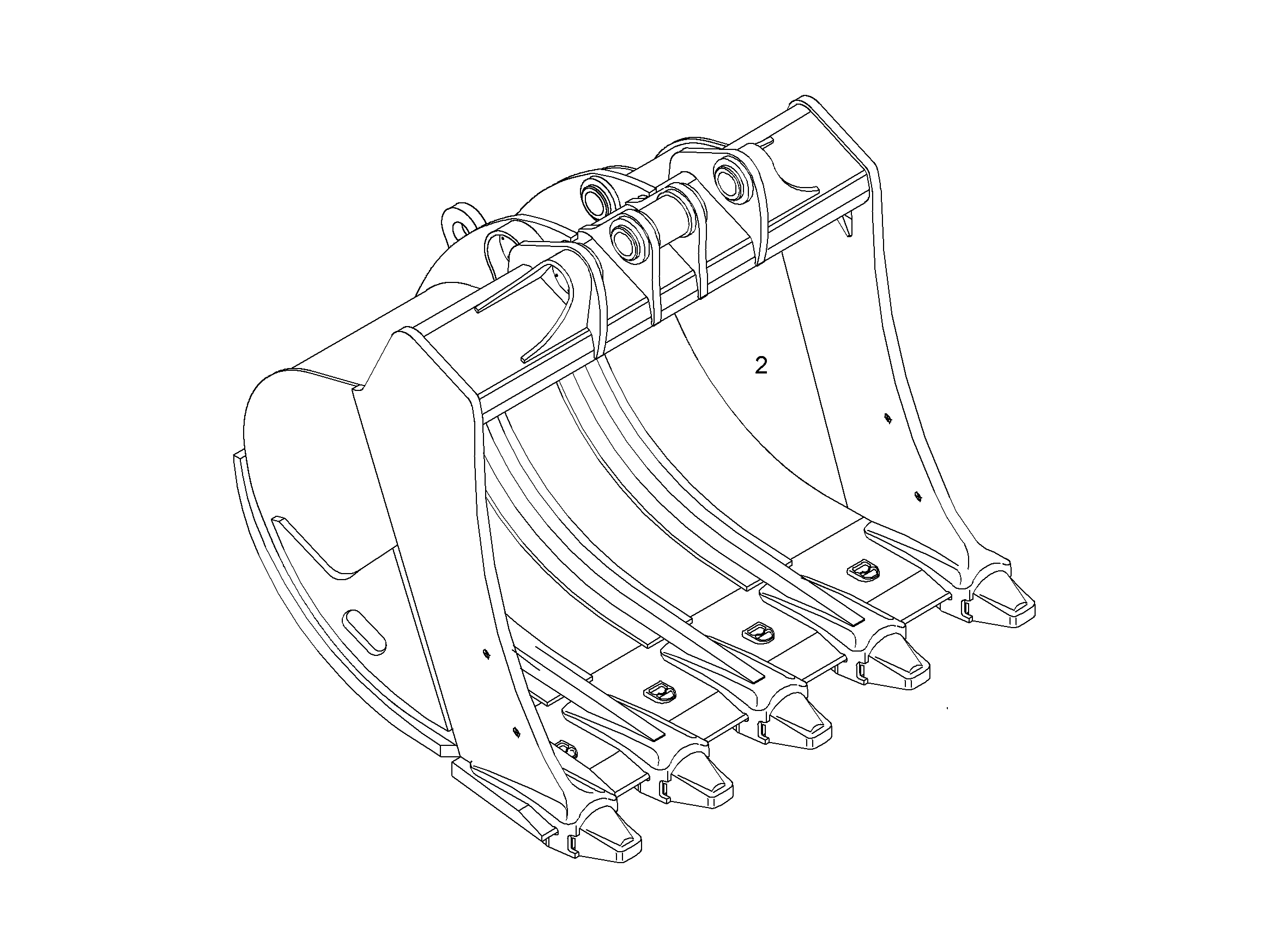 ЛОПАТА ОБРАТНАЯ HDV 9942274 LIEBHERR