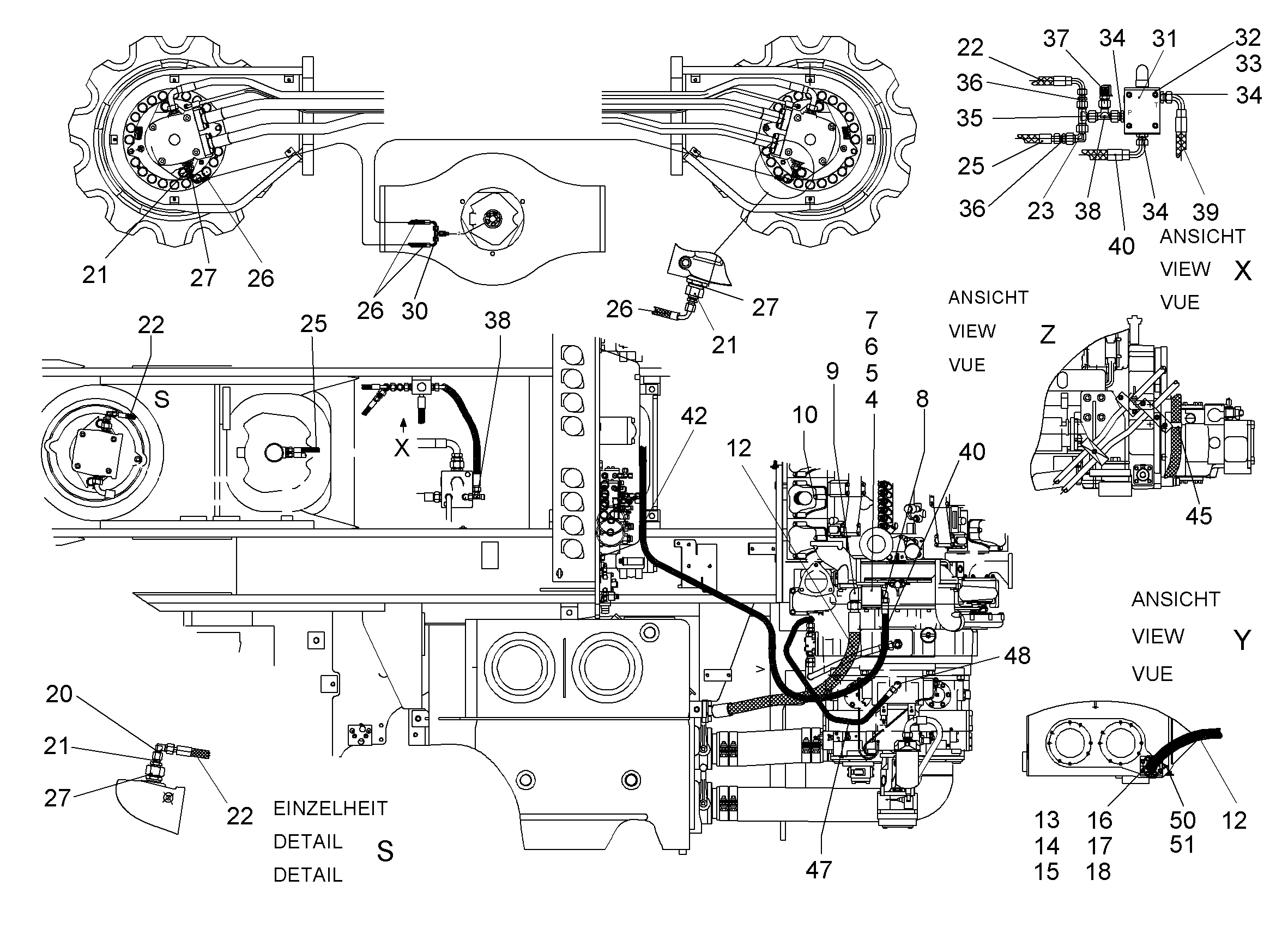 ШЛАНГ 12X4000 10007601 LIEBHERR