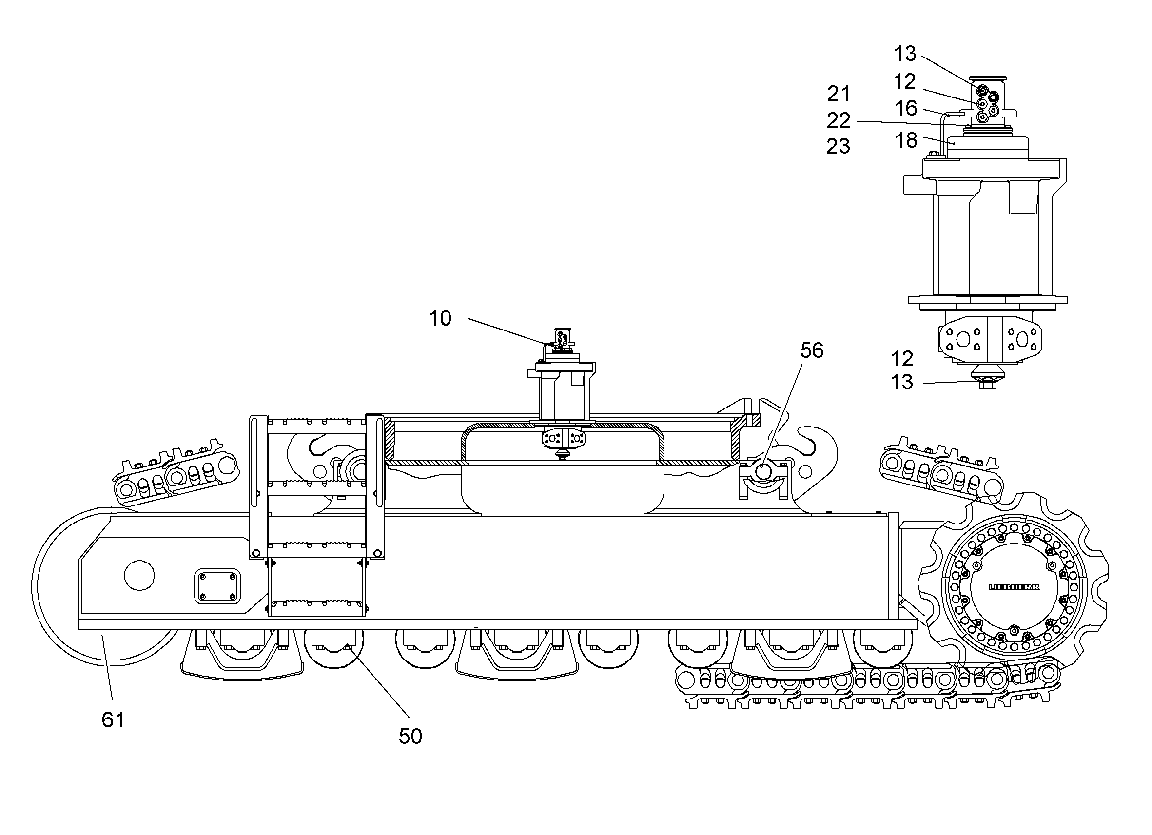 РОЛИК ХОДОВОЙ B9S 10028186 LIEBHERR