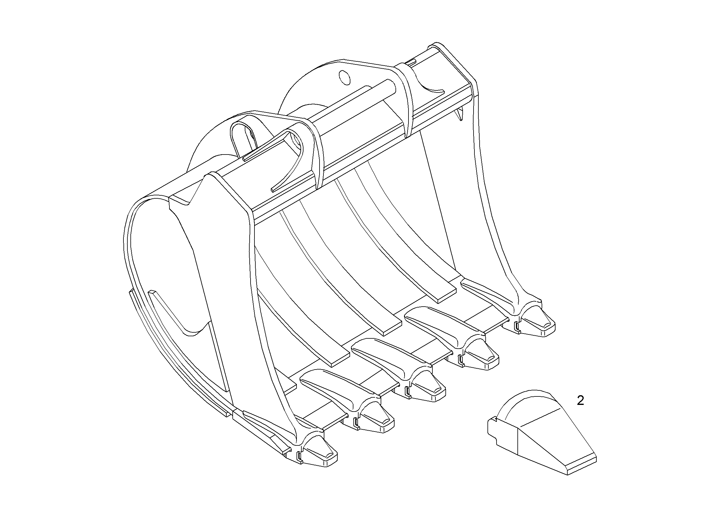 ЛОПАТА ОБРАТНАЯ HD 9015423 LIEBHERR