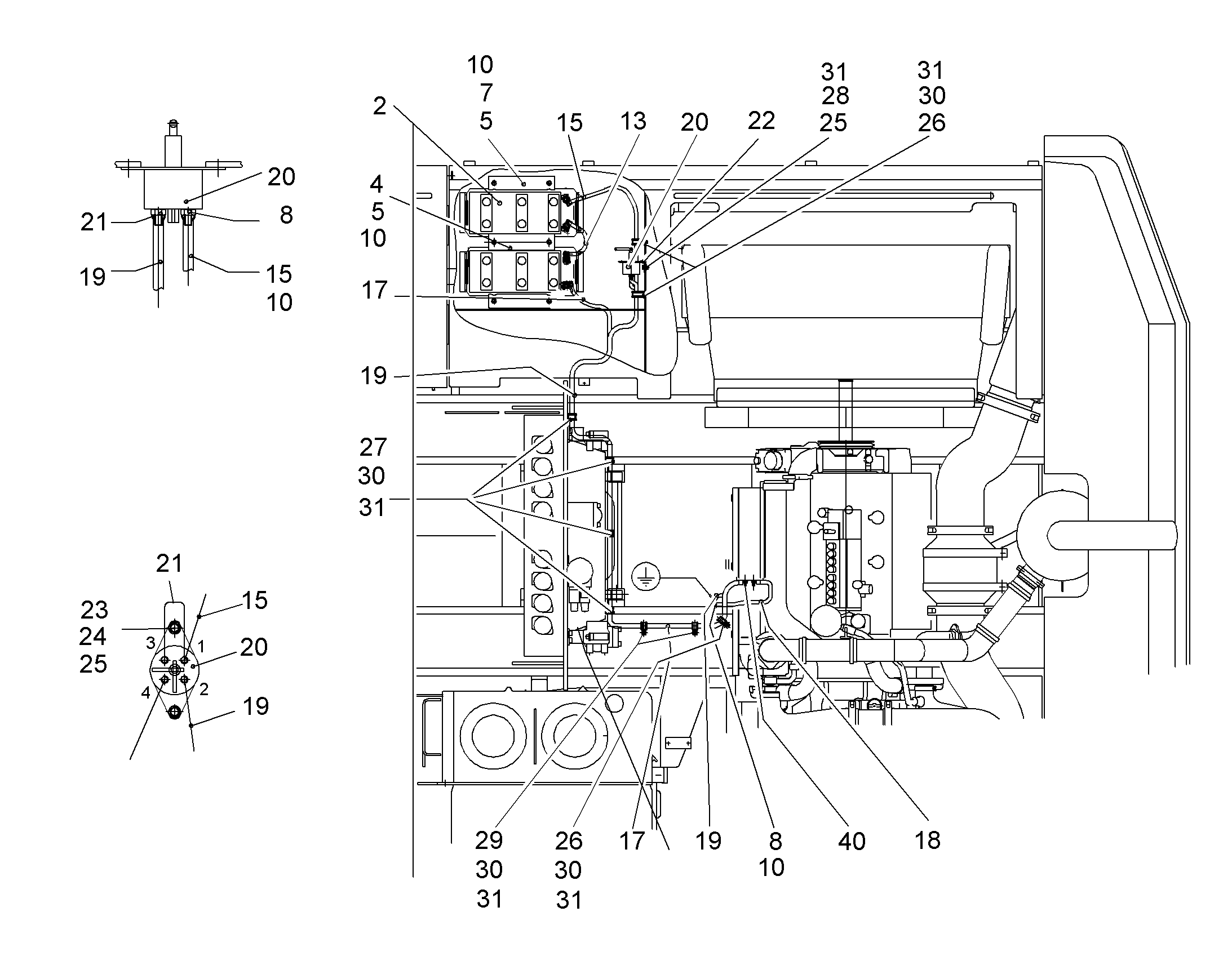 КАБЕЛЬ АККУМУЛЯТОРА 9018942 LIEBHERR