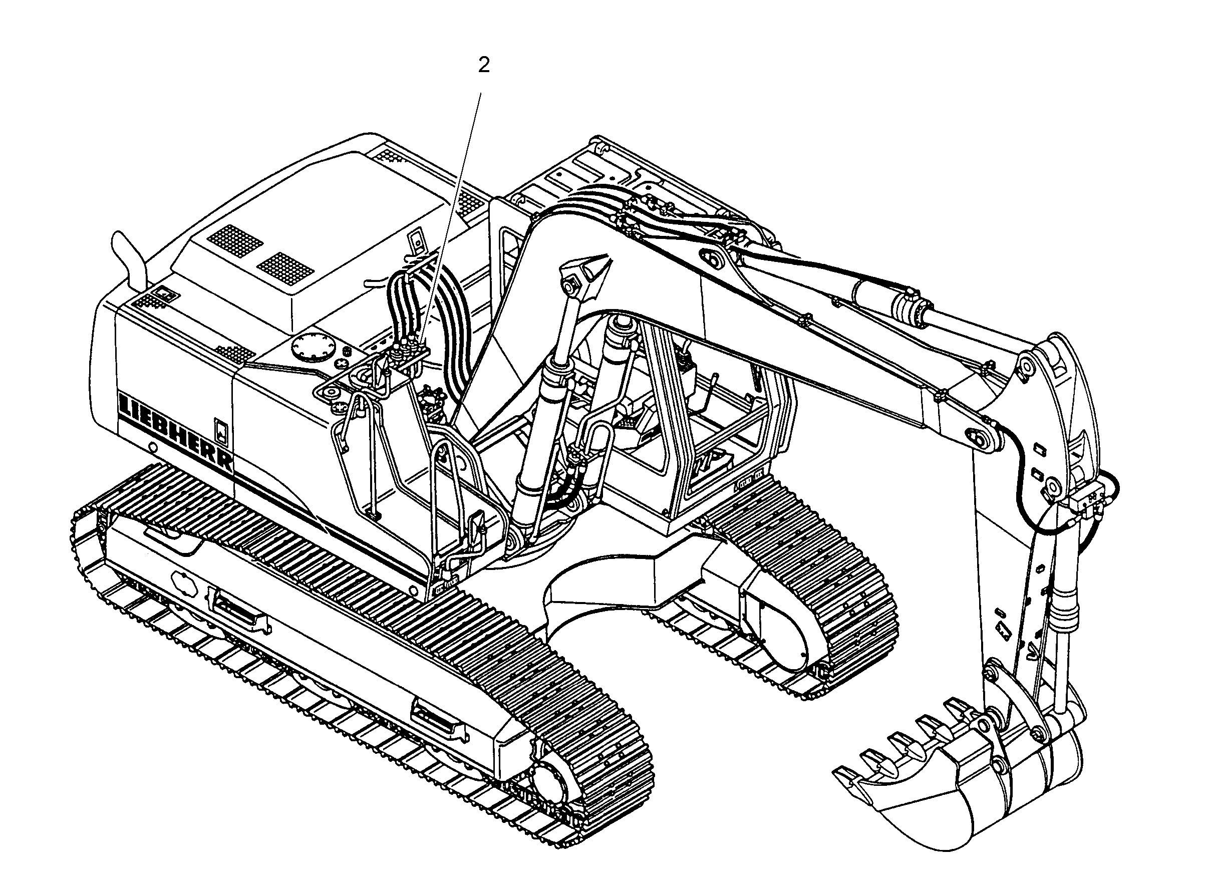СЕКЦИЯ ПОДКЛ. ДАВЛ. - ПОДЪЕМ 9017522 LIEBHERR