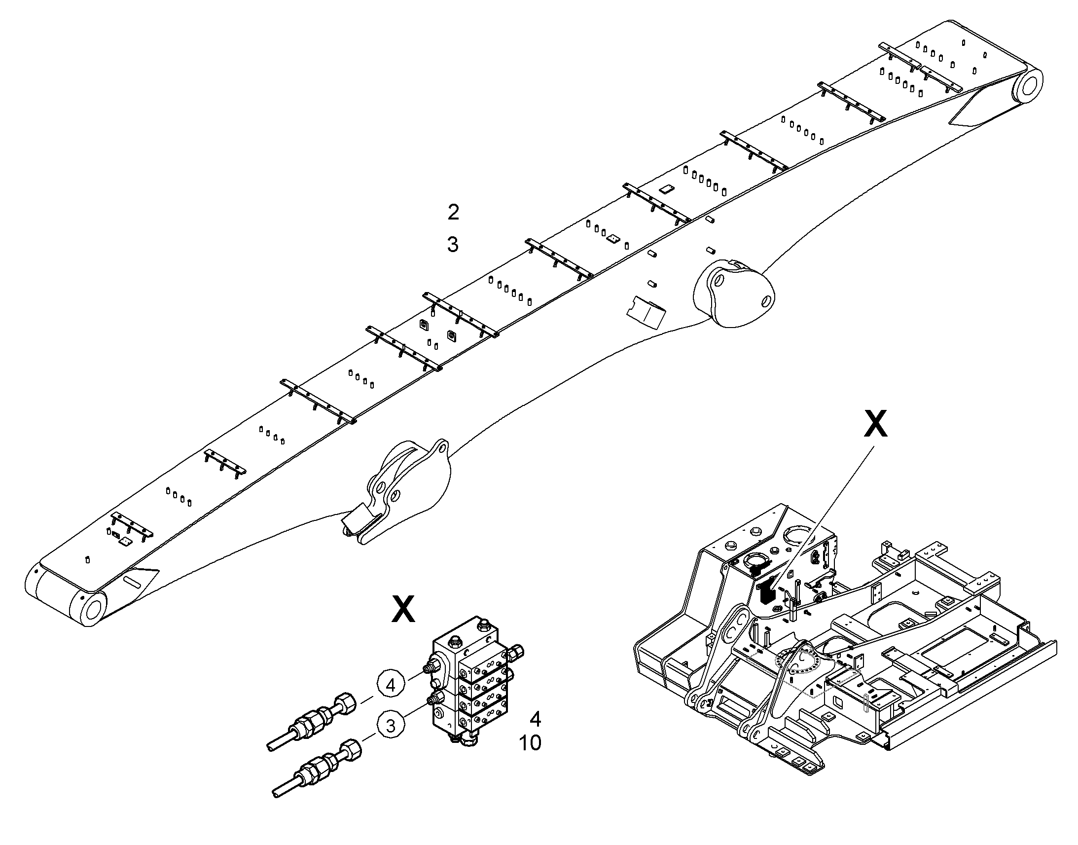 ОТКЛЮЧЕНИЕ ЦИЛИНДРА РУКОЯТИ 10828832 LIEBHERR
