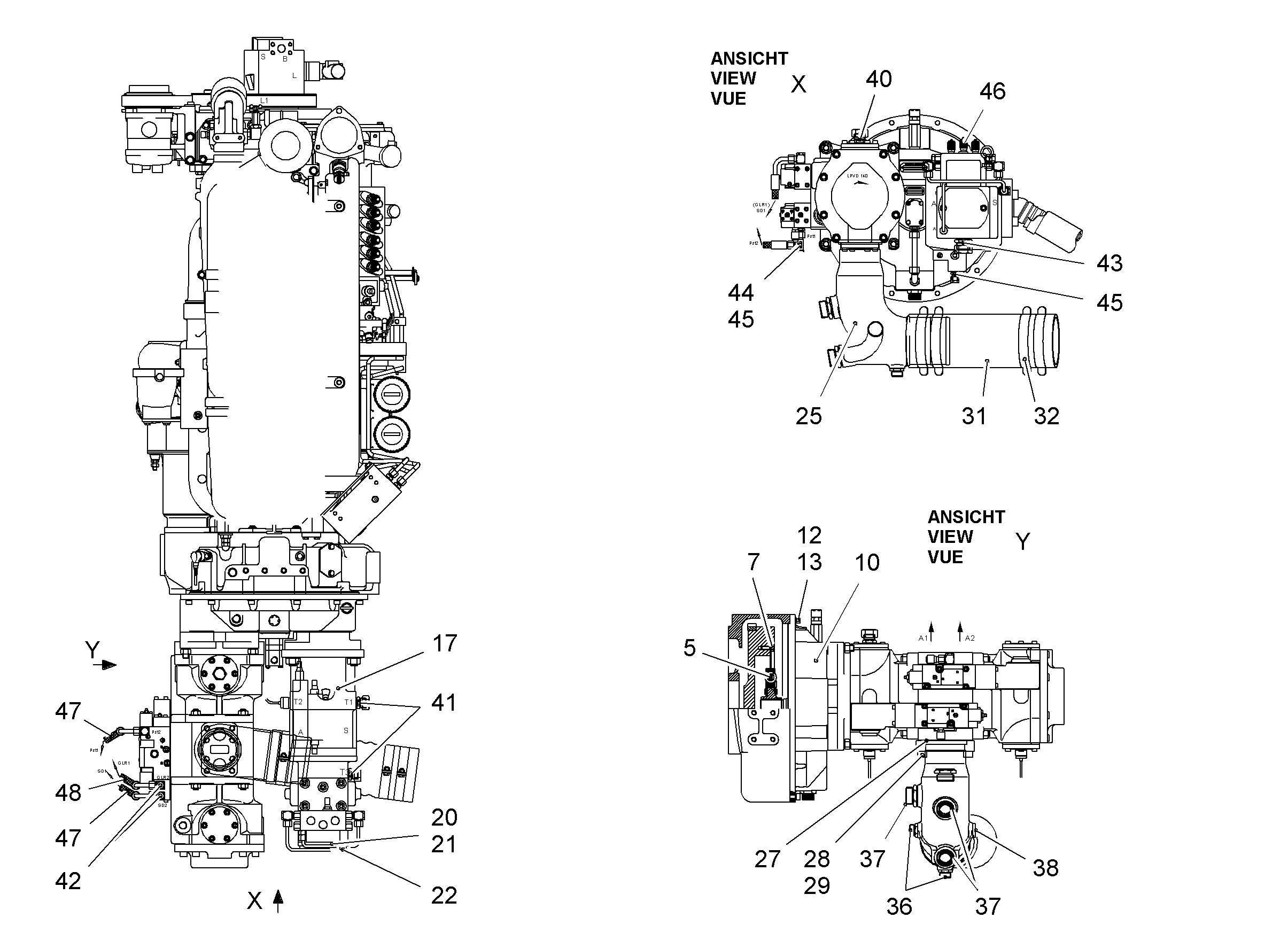 АГРЕГАТ МНОГОКОНТУРНЫЙ 9074754 LIEBHERR