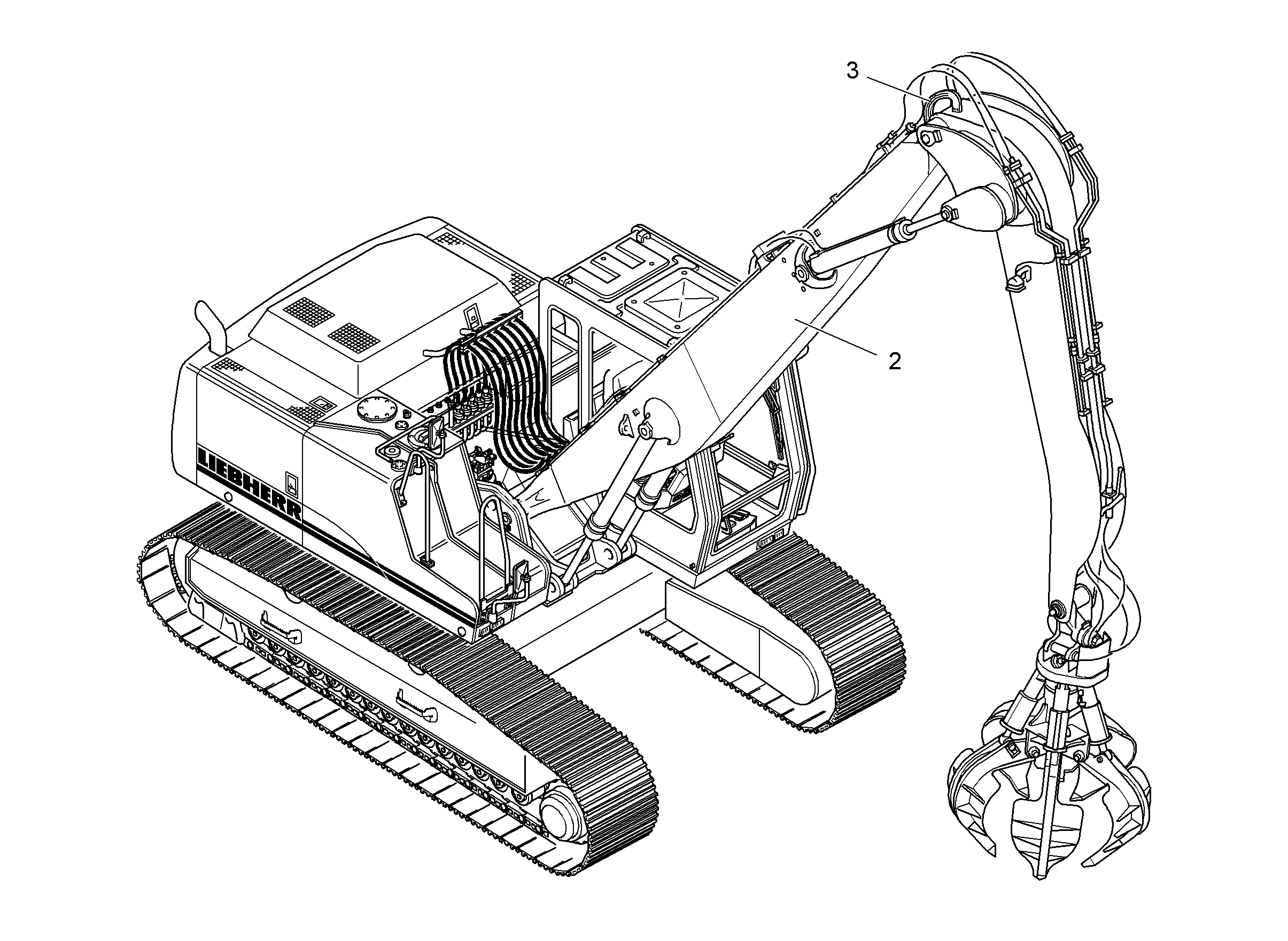 ОТКЛЮЧЕНИЕ ЦИЛИНДРА РУКОЯТИ 9835502 LIEBHERR