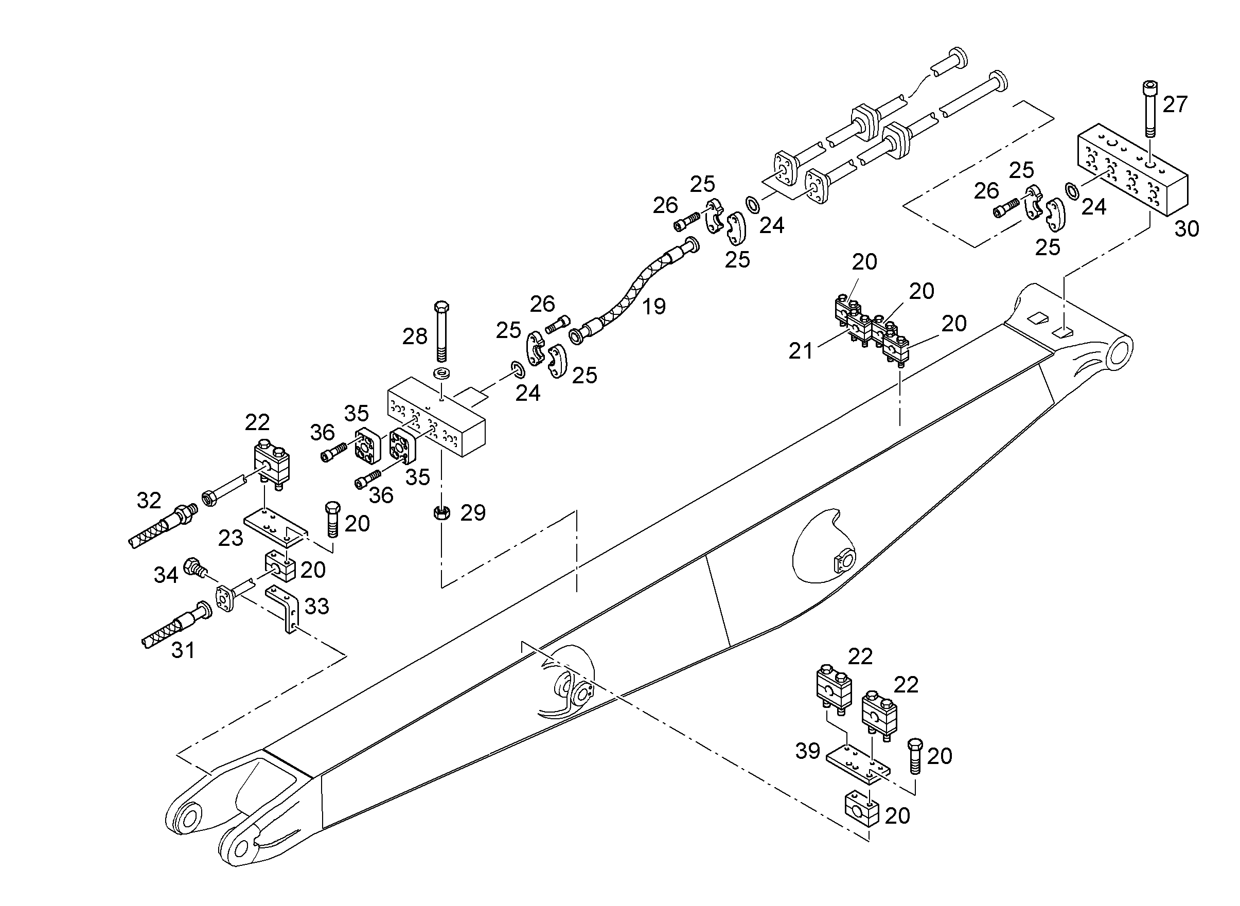 ПРОВОДКА МОНТАЖ AHS 9014212 LIEBHERR