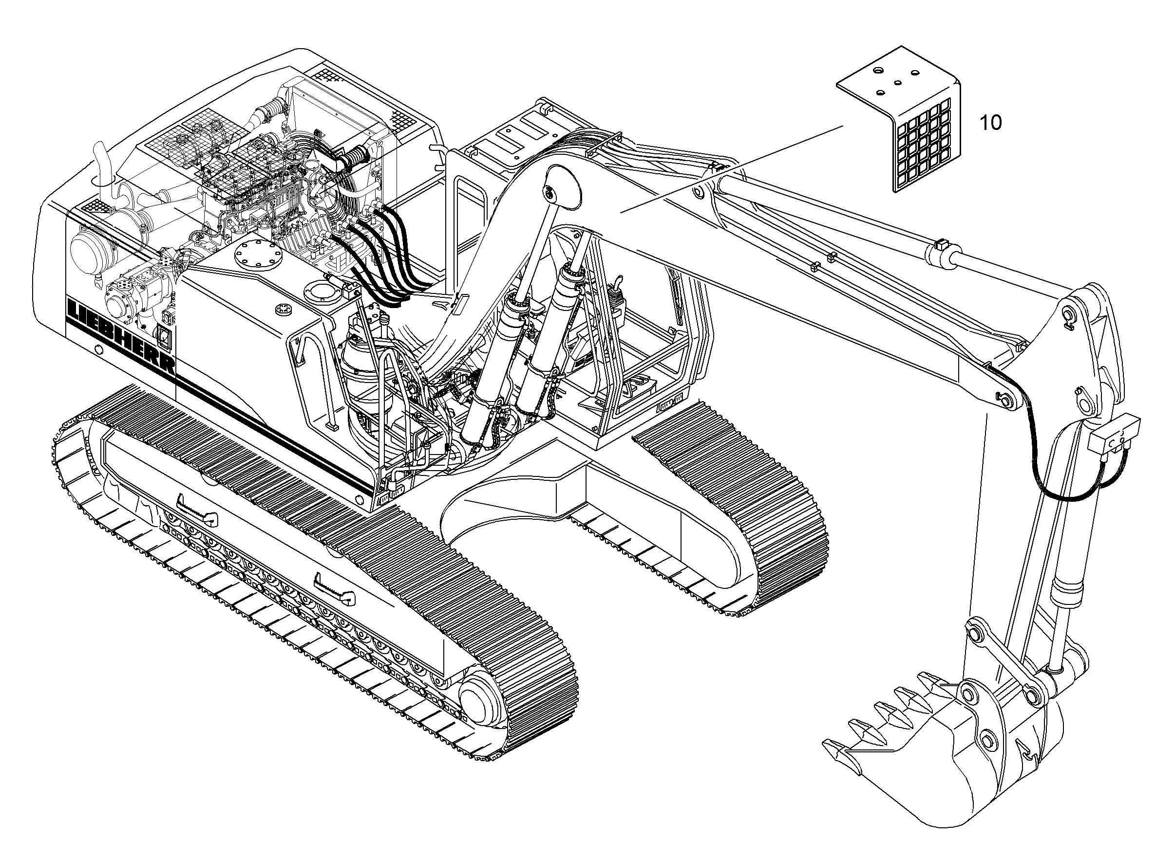 ФАРЫ - ЗАЩИТА СПЕРЕДИ 9936822 LIEBHERR