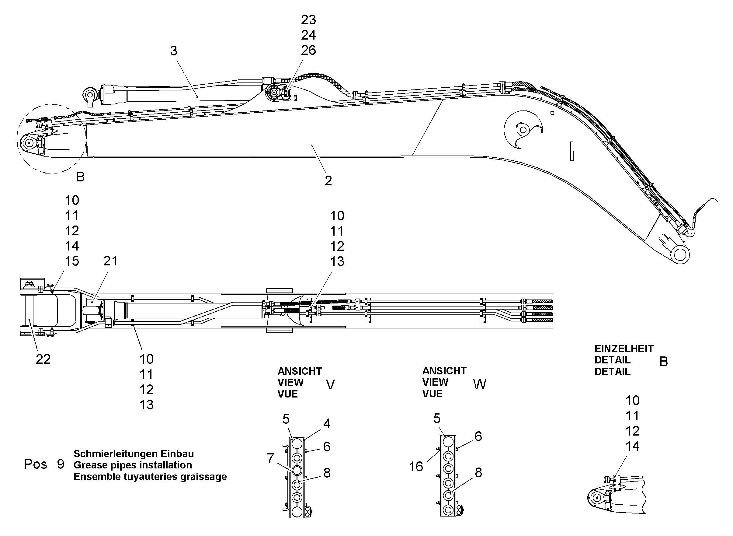 СМАЗОЧНЫЕ ЛИНИИ УСТАНОВКА 9936574 LIEBHERR