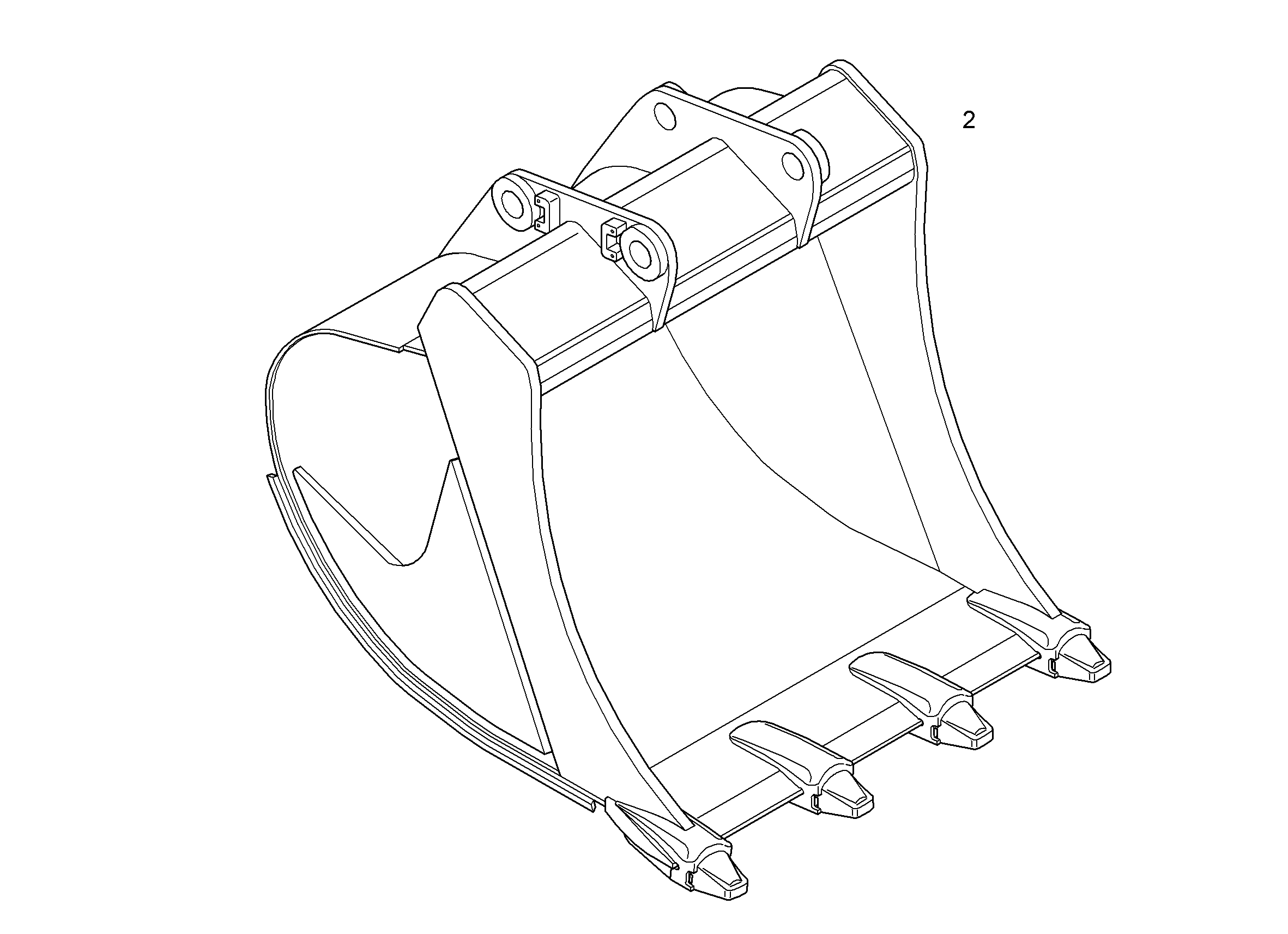 ЛОПАТА ОБРАТНАЯ HD 9937202 LIEBHERR