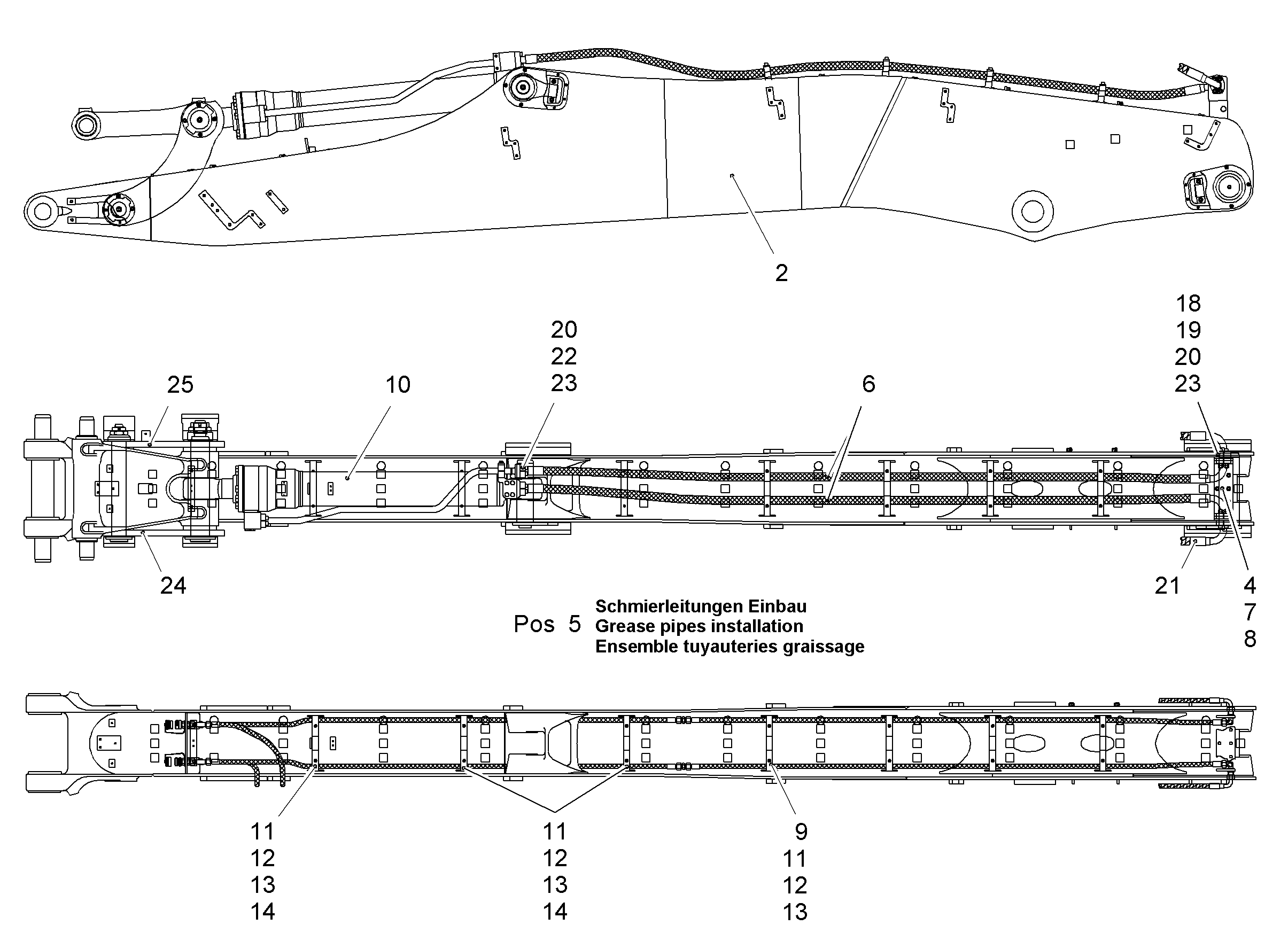 СМАЗОЧНЫЕ ЛИНИИ УСТАНОВКА 9937076 LIEBHERR