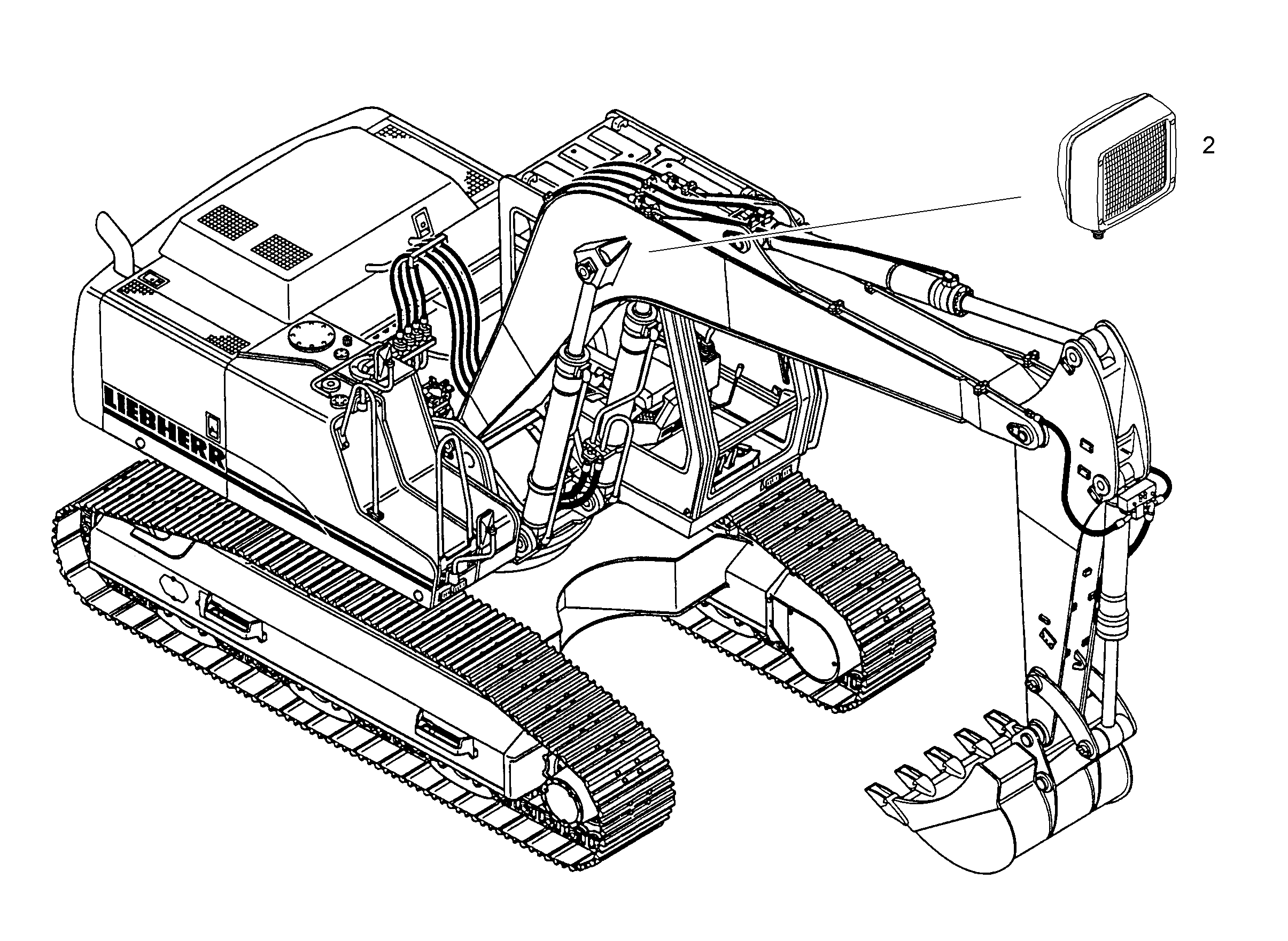 ПРОЖЕКТОР ДОПОЛНИТЕЛЬНЫЙ 9808000 LIEBHERR
