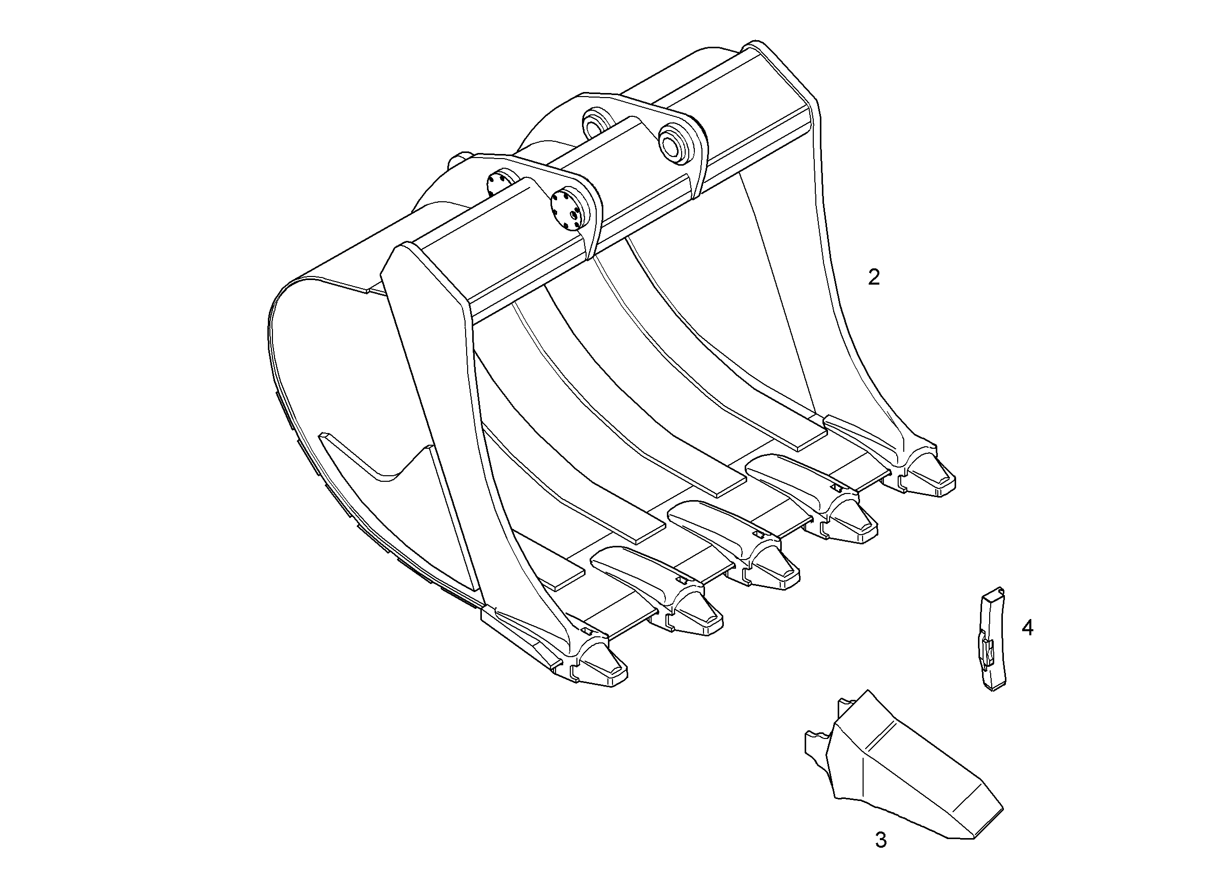 ЛОПАТА ОБРАТНАЯ HDL 10065640 LIEBHERR