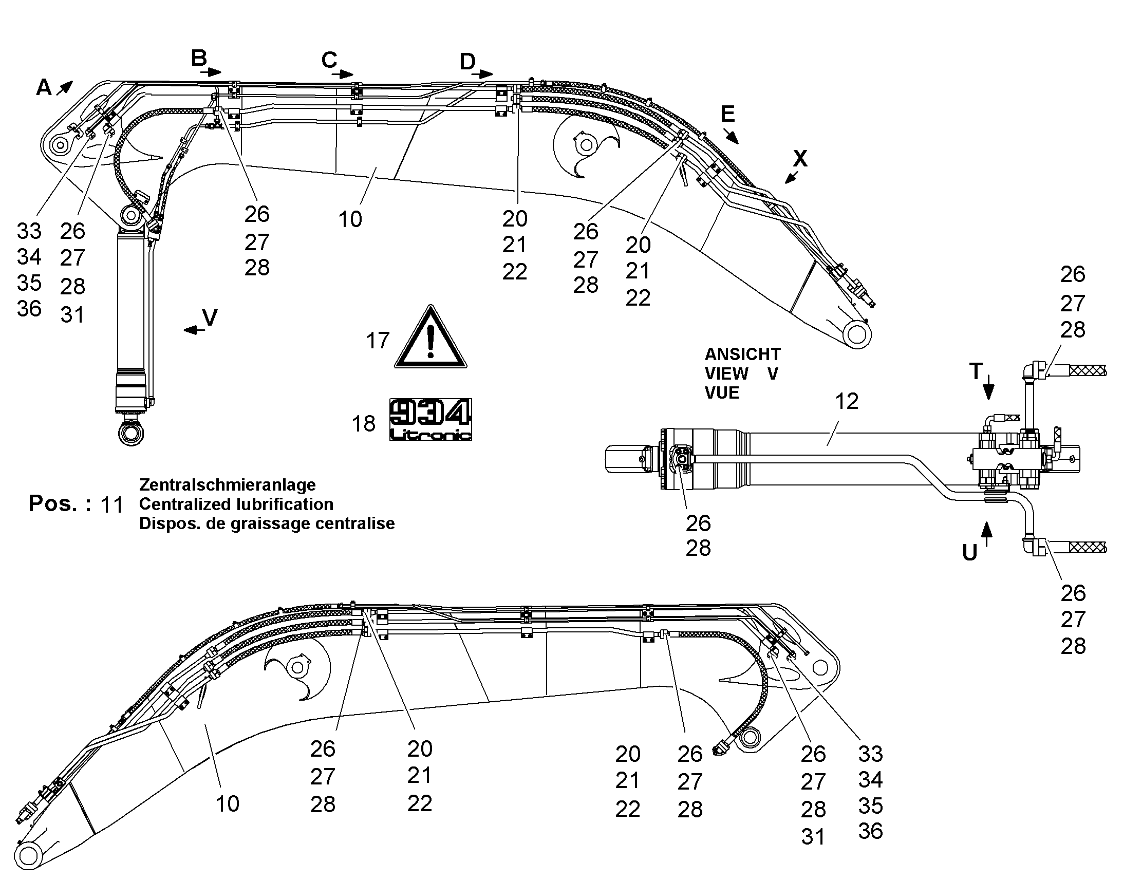СМАЗОЧНЫЕ ЛИНИИ УСТАНОВКА 9936840 LIEBHERR