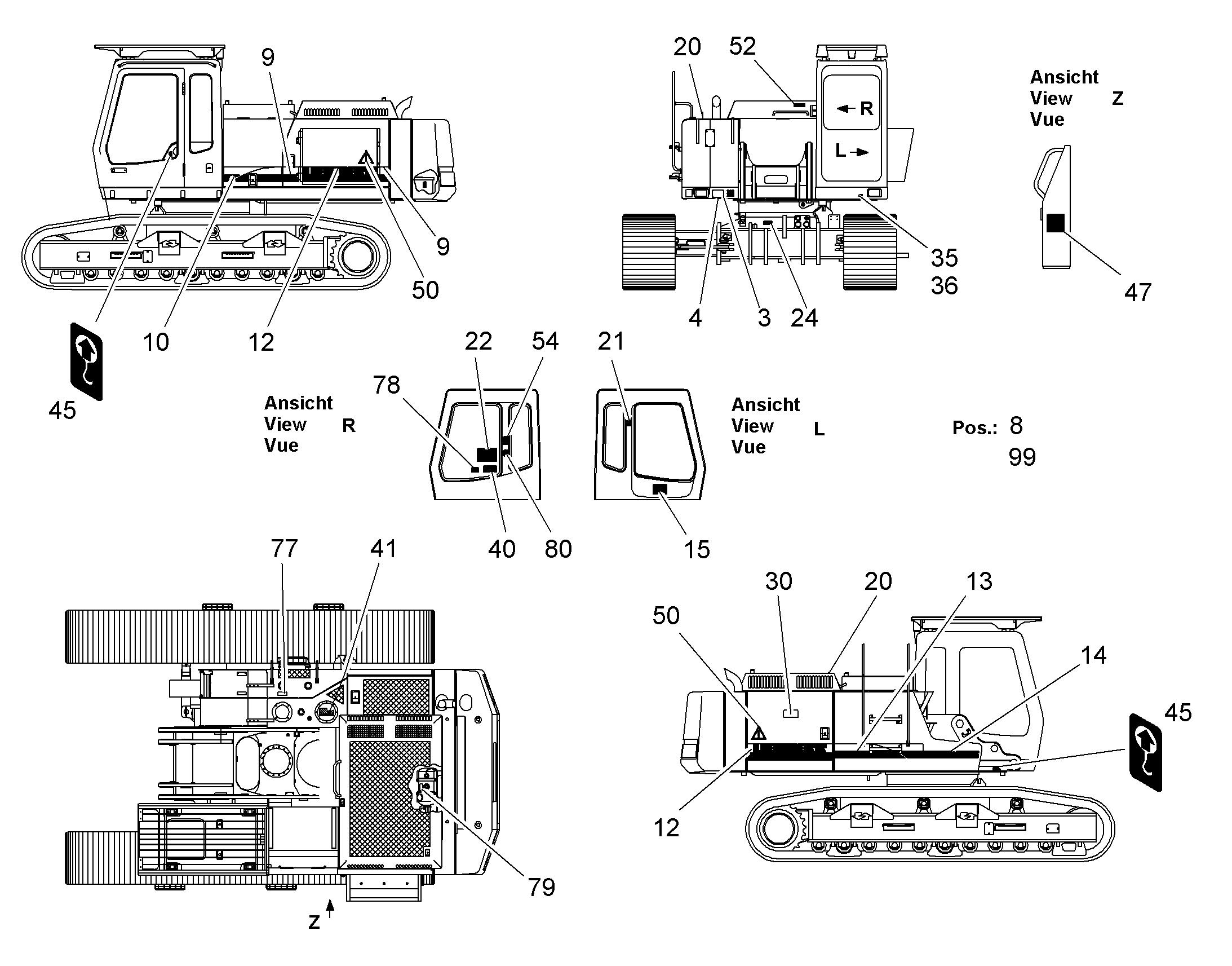 ТАБЛИЧКА 9013255 LIEBHERR
