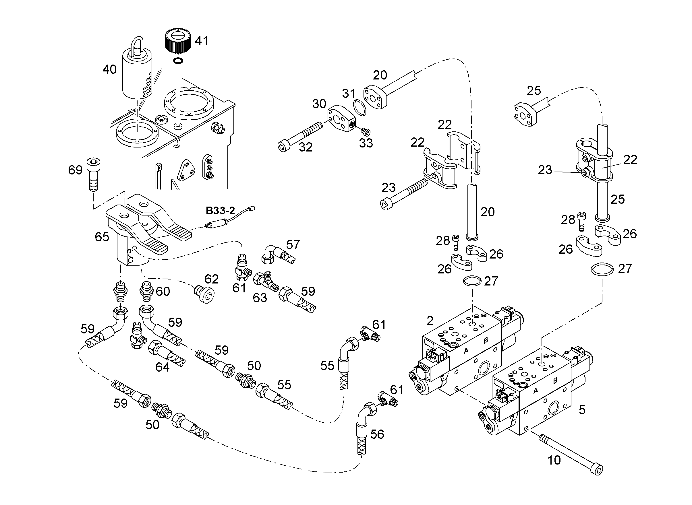 ШЛАНГ УПРАВЛЕНИЯ 8X1200 10015542 LIEBHERR