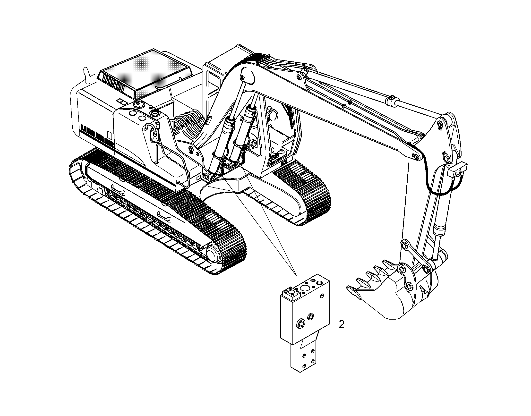 ЗАЩ.ТРУБЫ ПОДЪЕМ.ЦИЛИНДР 10053440 LIEBHERR