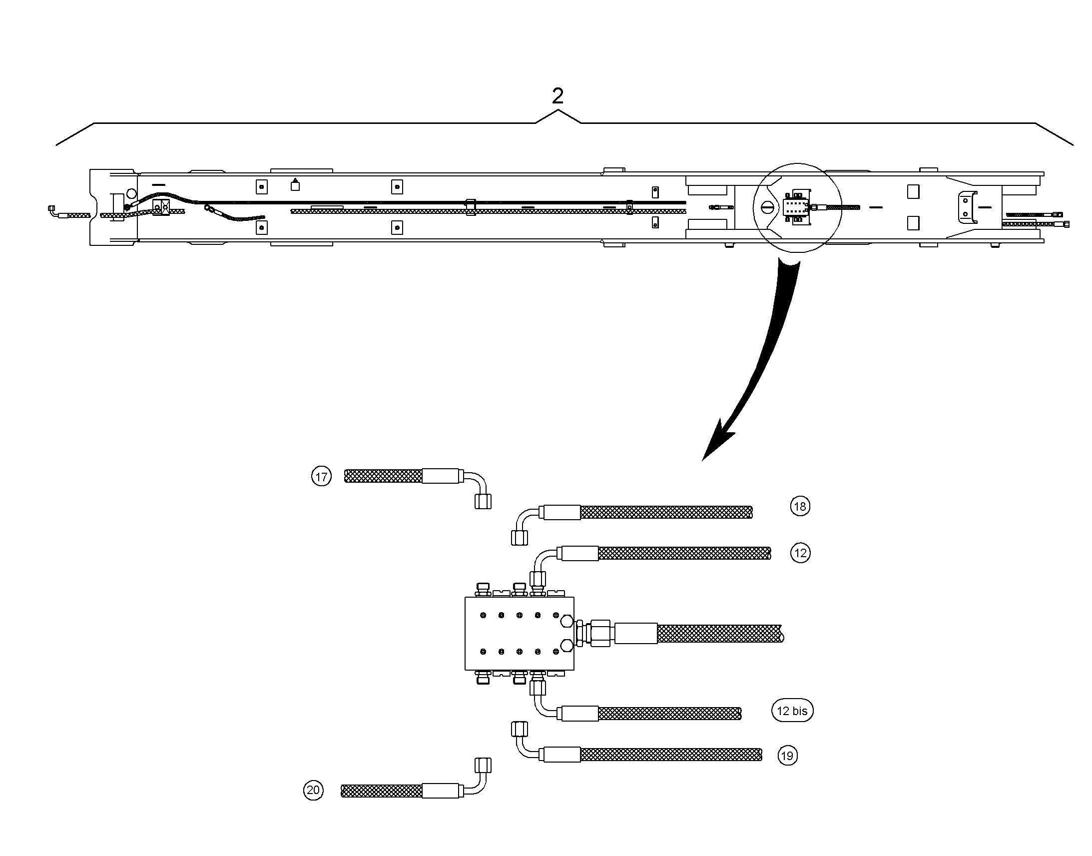 СМАЗОЧНАЯ ЛИНИЯ РУКОЯТИ КОВША 2,70M 9013009 LIEBHERR