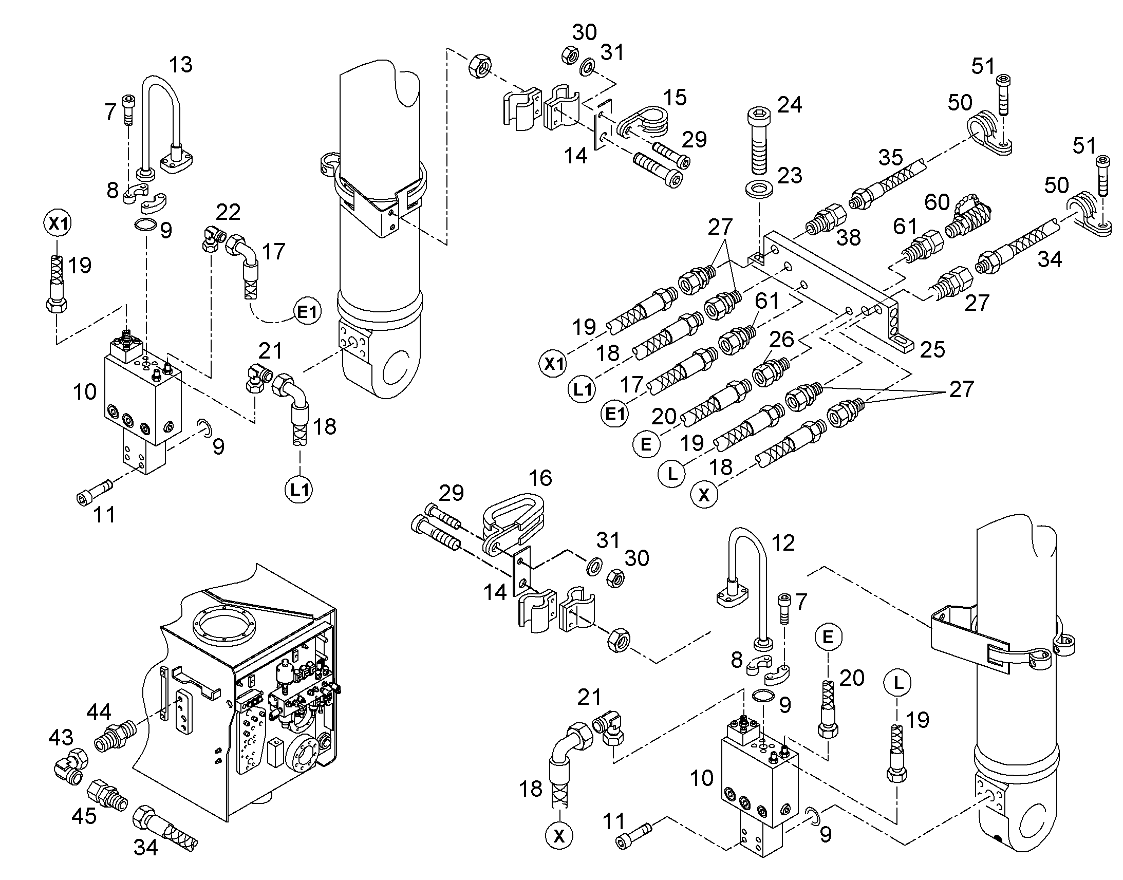 ШЛАНГ 6X1450 10017857 LIEBHERR