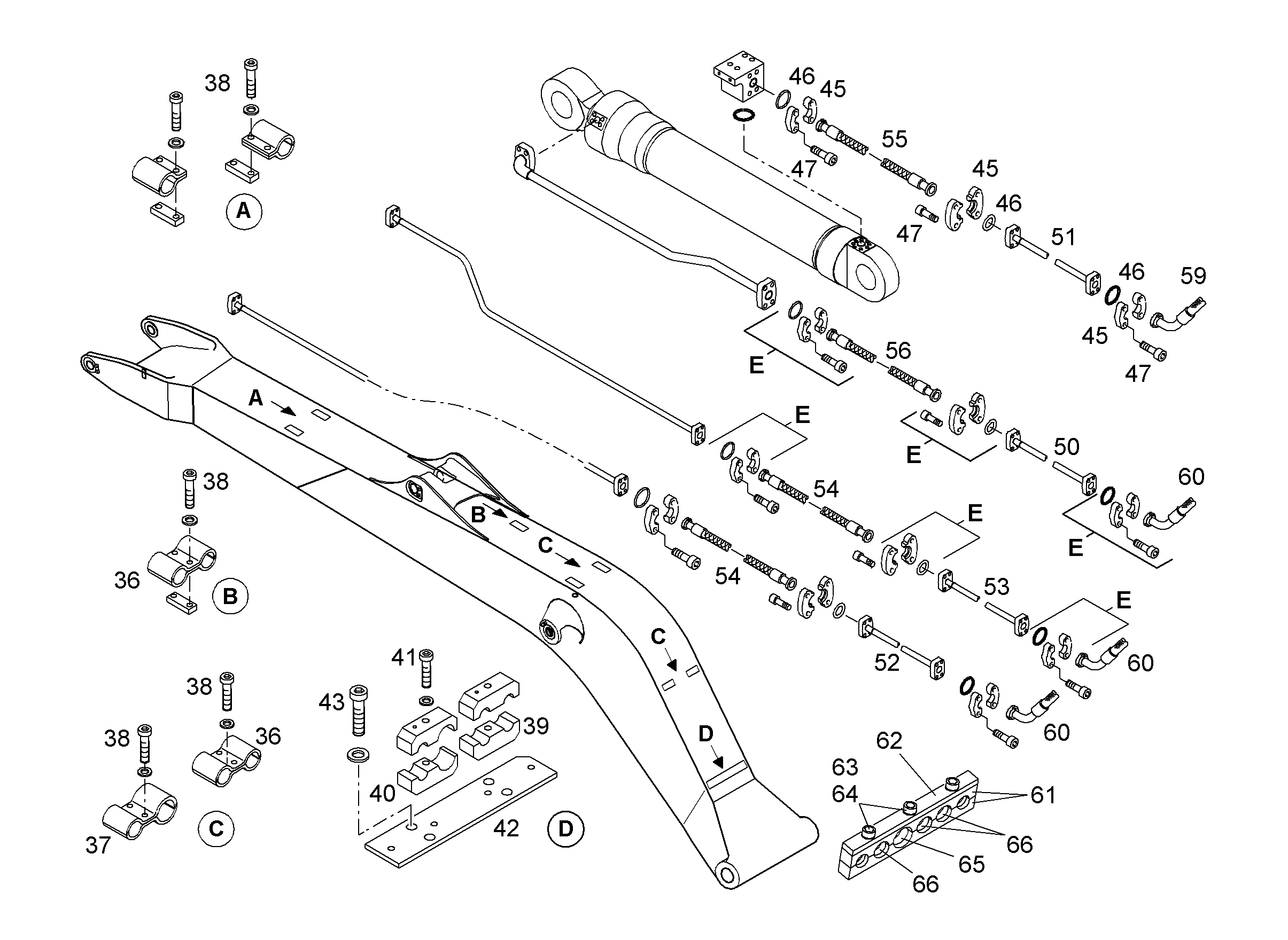 ШЛАНГ 32X1100 10023080 LIEBHERR