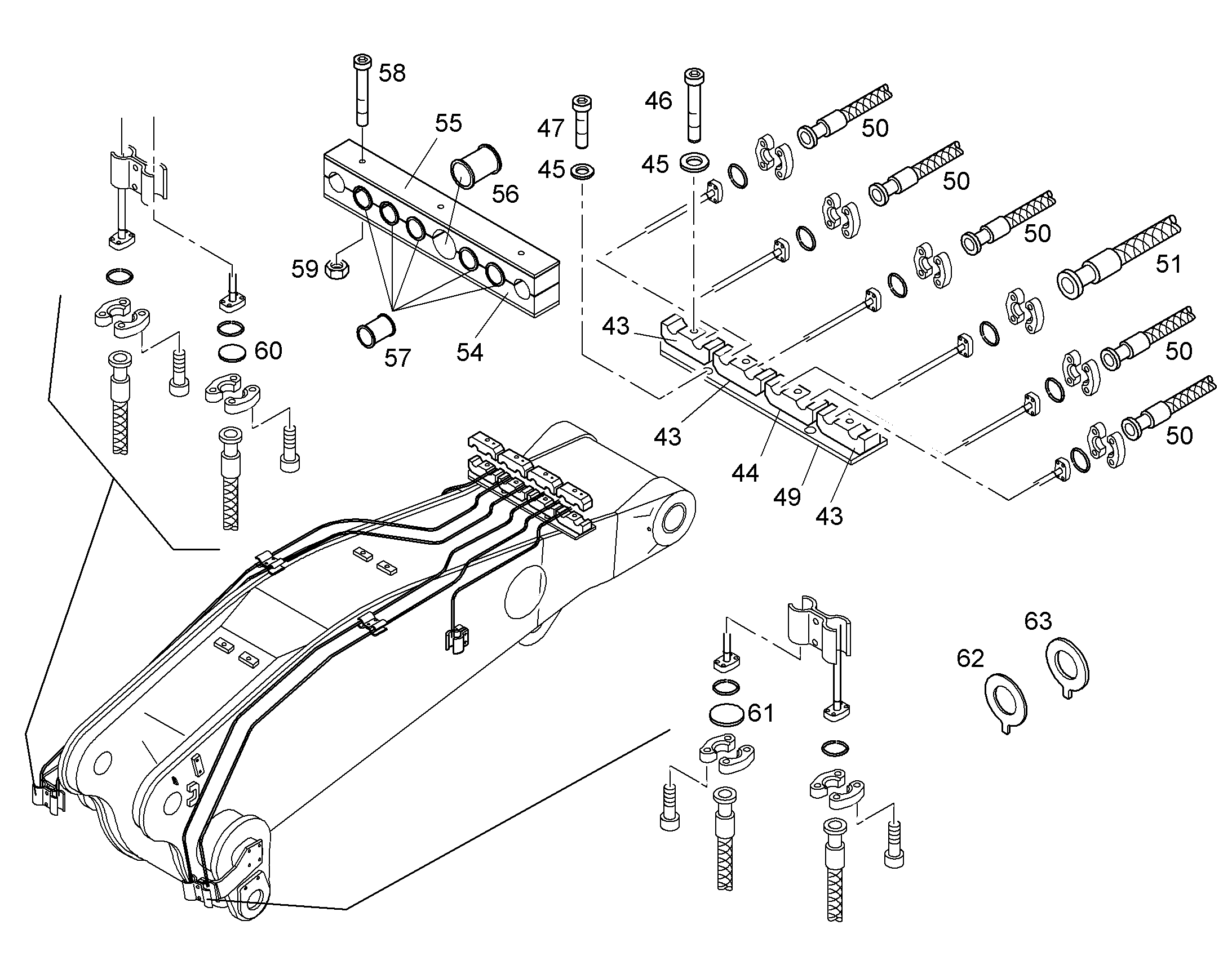 ПОЛУХОМУТИК 9936746 LIEBHERR