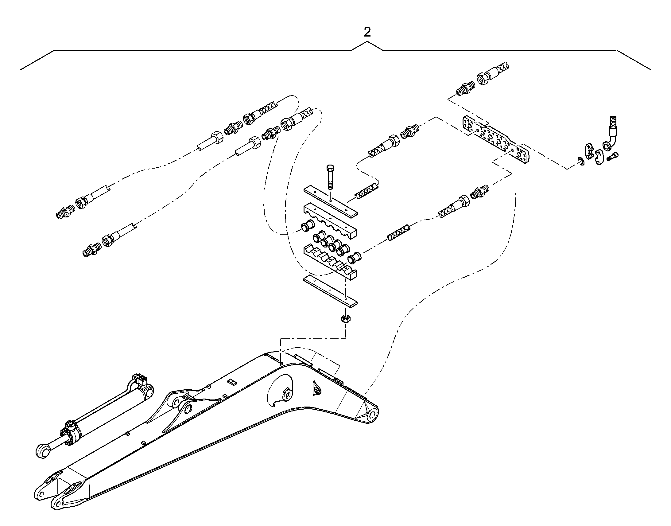 ПРОВОДКА ПРИВОД МЕХ. ПОВОРОТА 9937864 LIEBHERR