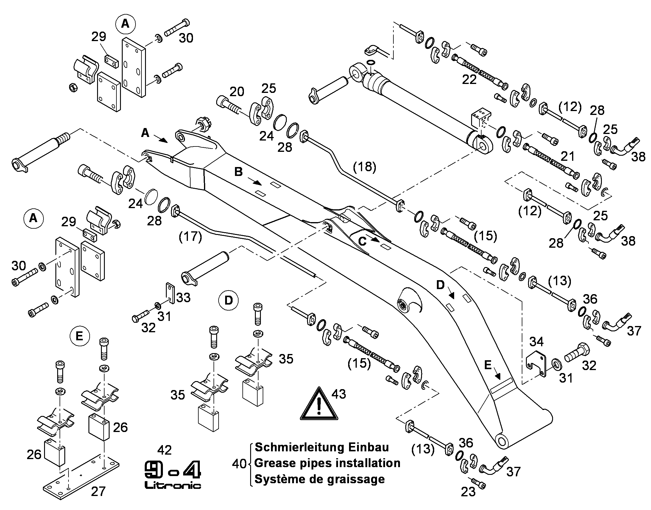 ШЛАНГ 25X1650 10228445 LIEBHERR