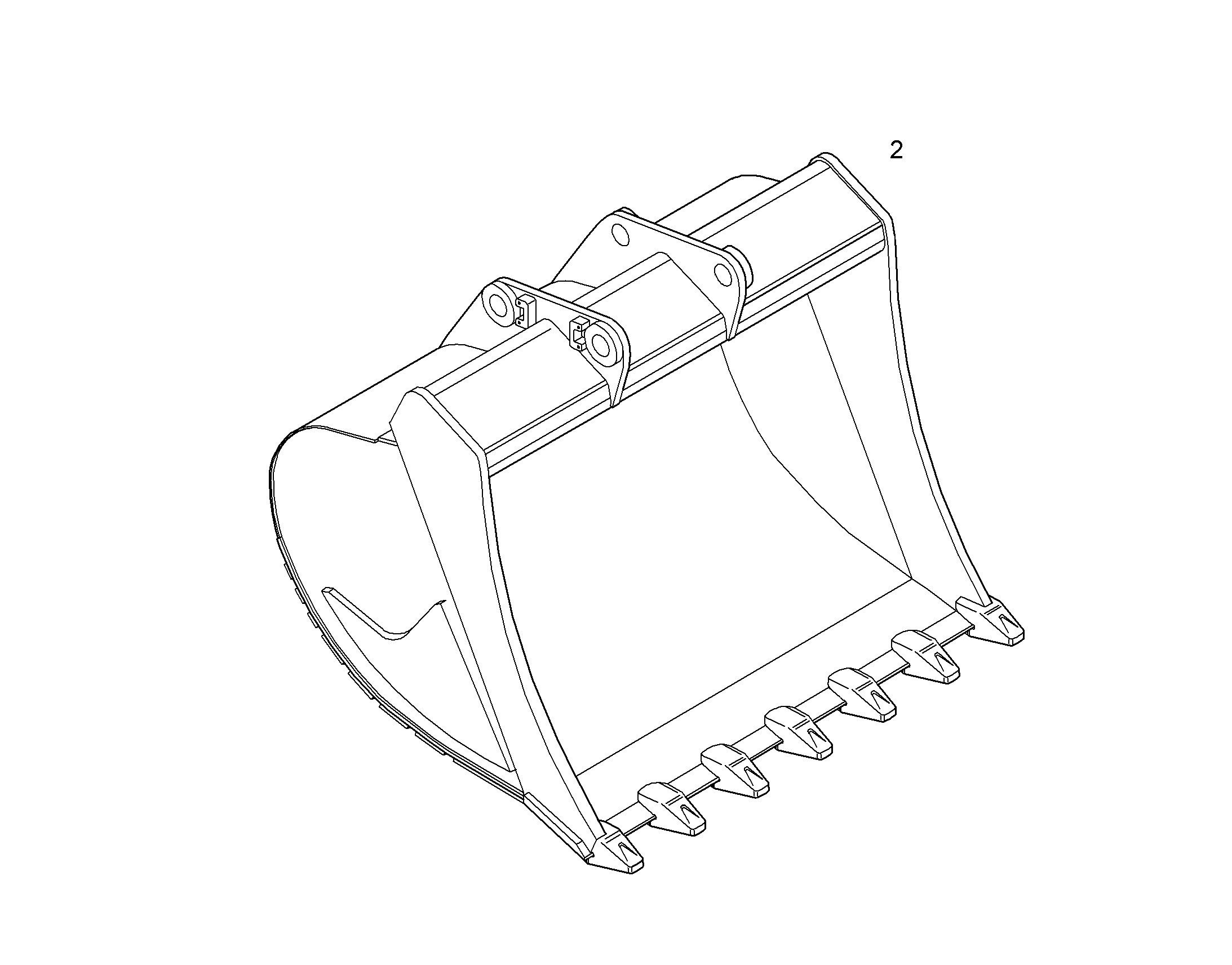 ЛОПАТА ОБРАТНАЯ HDL 10048250 LIEBHERR