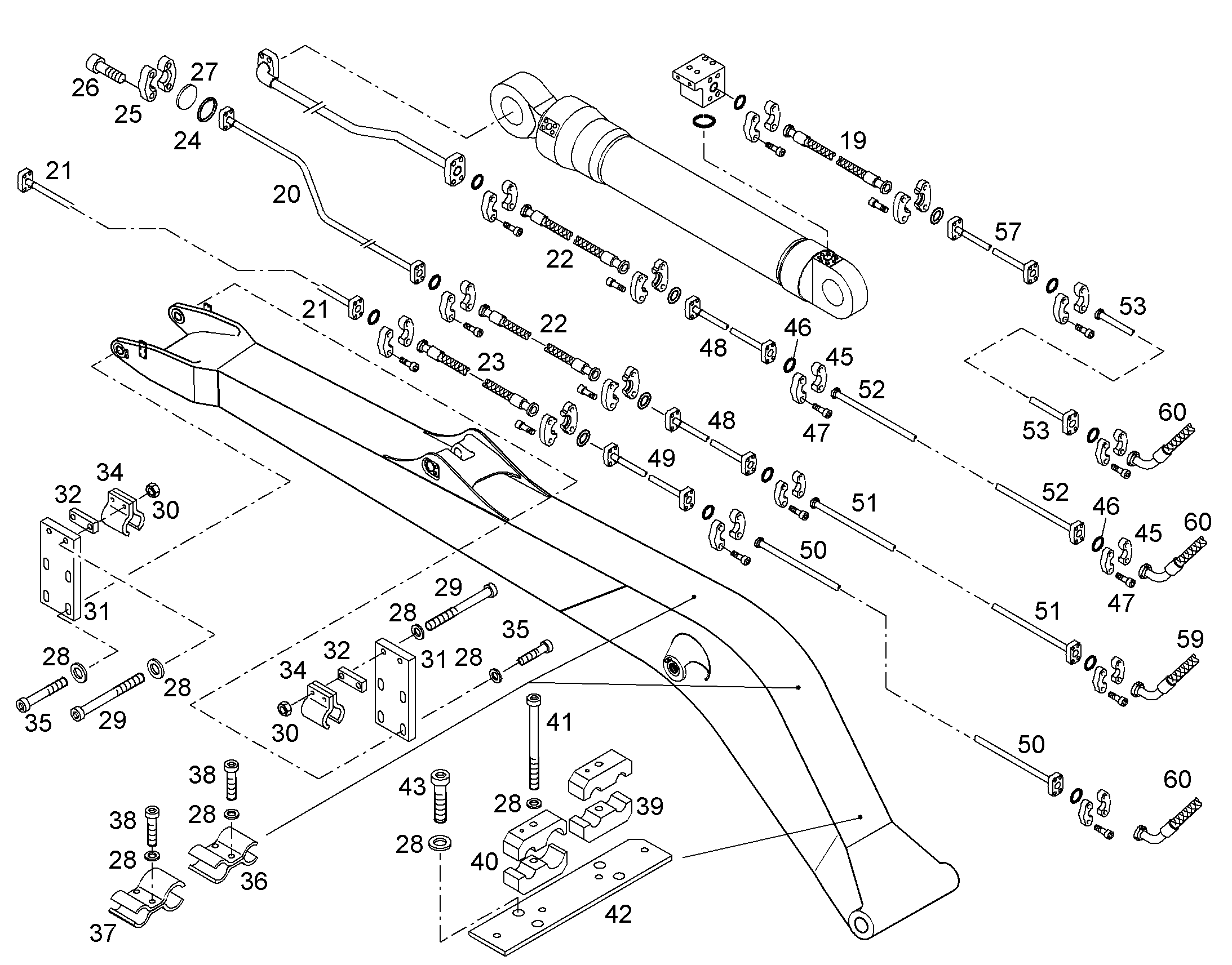 ПРОВОДКА МОНТАЖ AHS 9936893 LIEBHERR