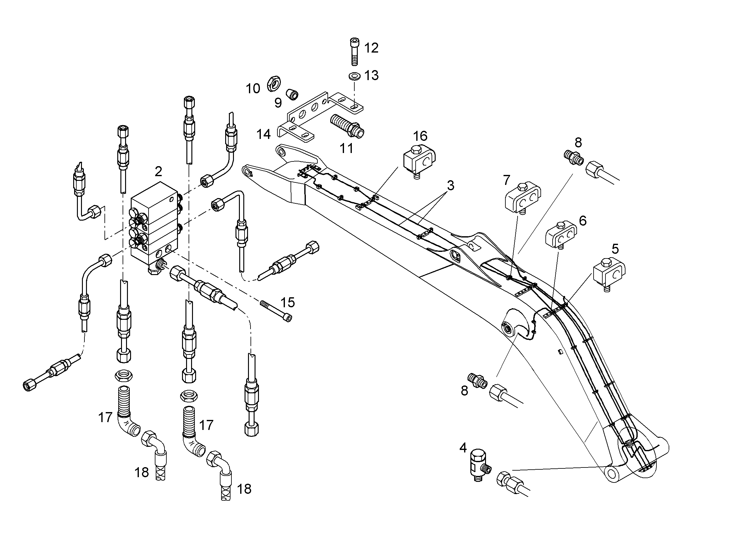 ШЛАНГ 6,3X5215 10024551 LIEBHERR