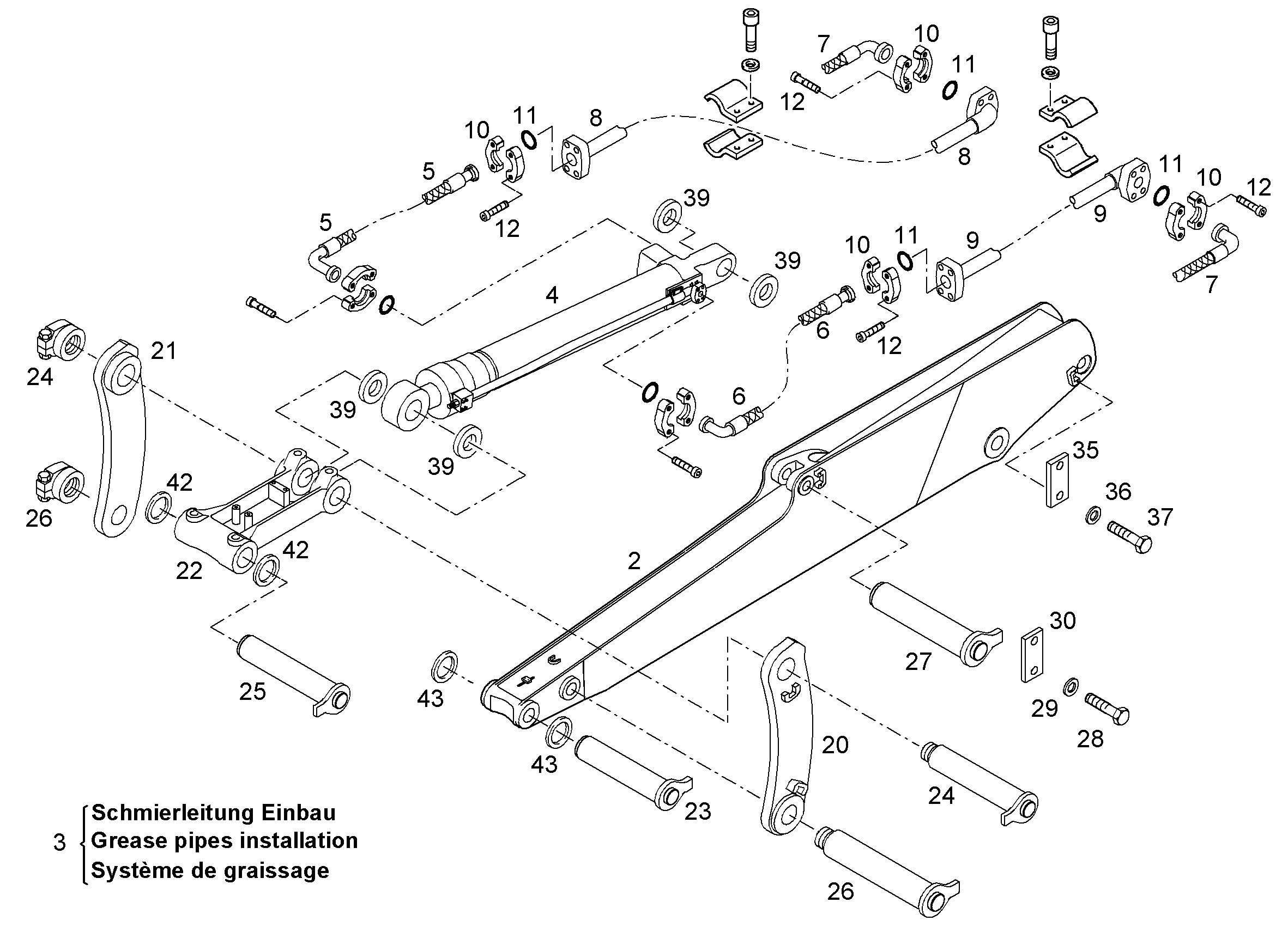 ПРОВОДКА ПРИВОД ГРЕЙФЕРА 9938358 LIEBHERR