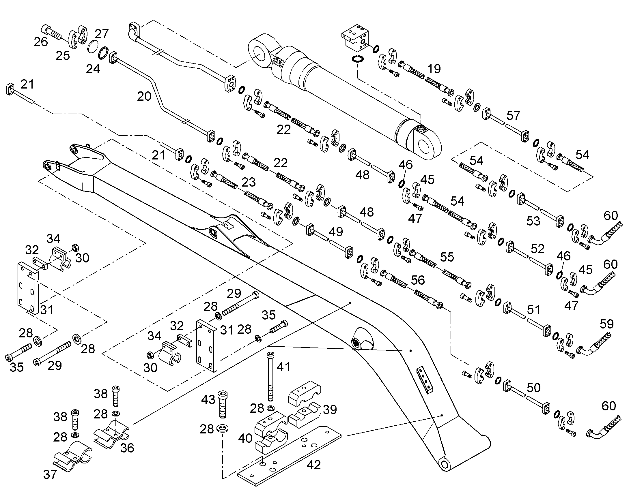 ПРОВОДКА МОНТАЖ AHS 9936897 LIEBHERR