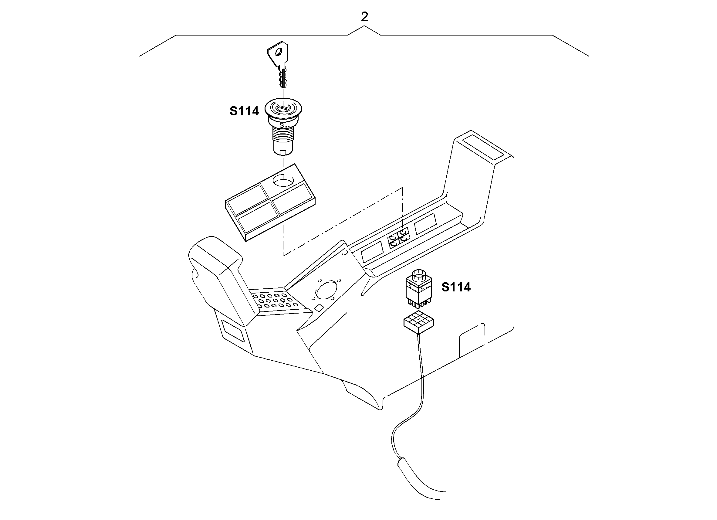 ПЕРЕКЛЮЧЕНИЕ УПРАВЛЕНИЕ AHS 10053245 LIEBHERR