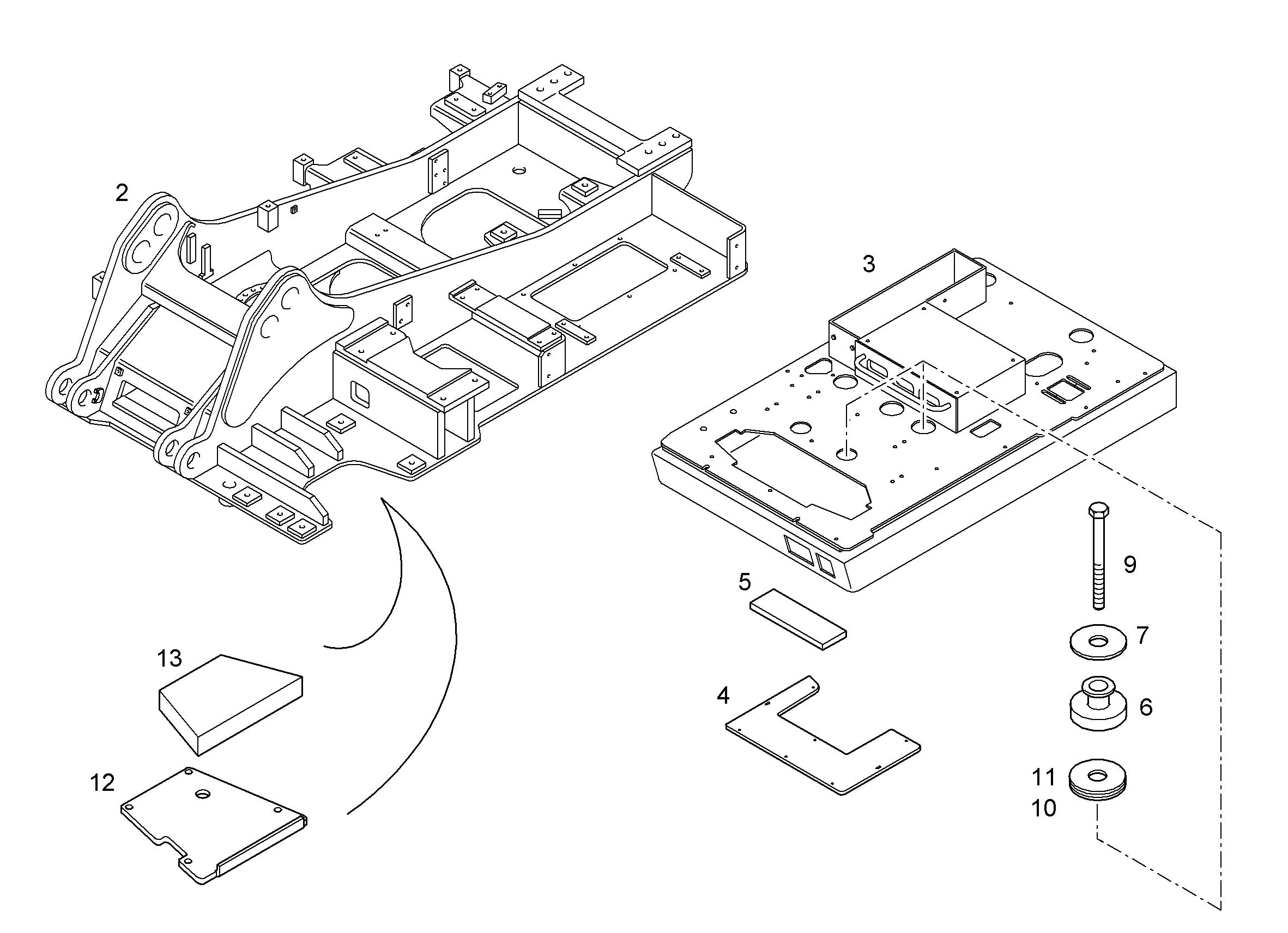 ПЕРЕОБОРУД. ПОВОР. ПЛАТФОРМЫ 9011084 LIEBHERR