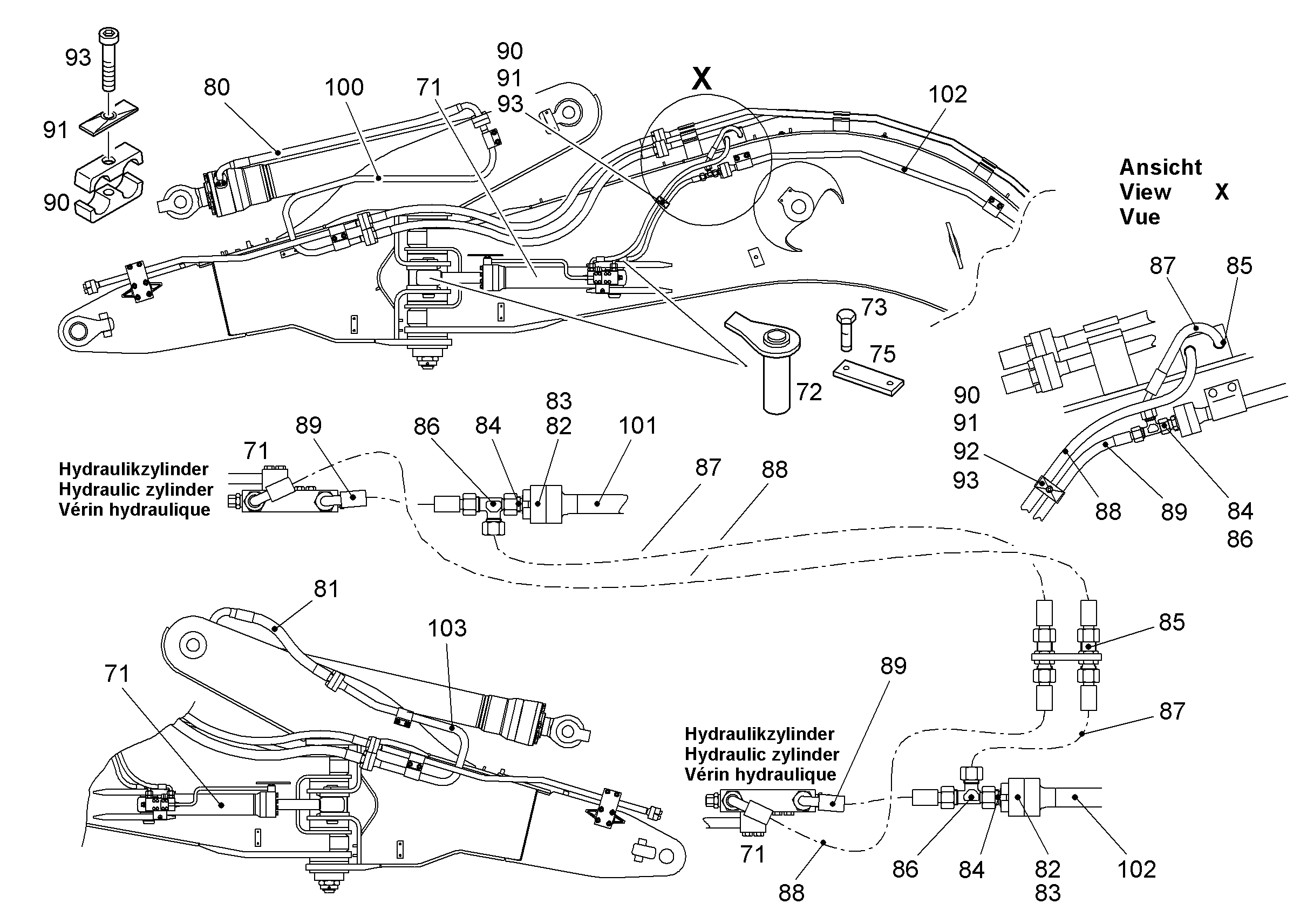 ШЛАНГ 25X950 10035329 LIEBHERR