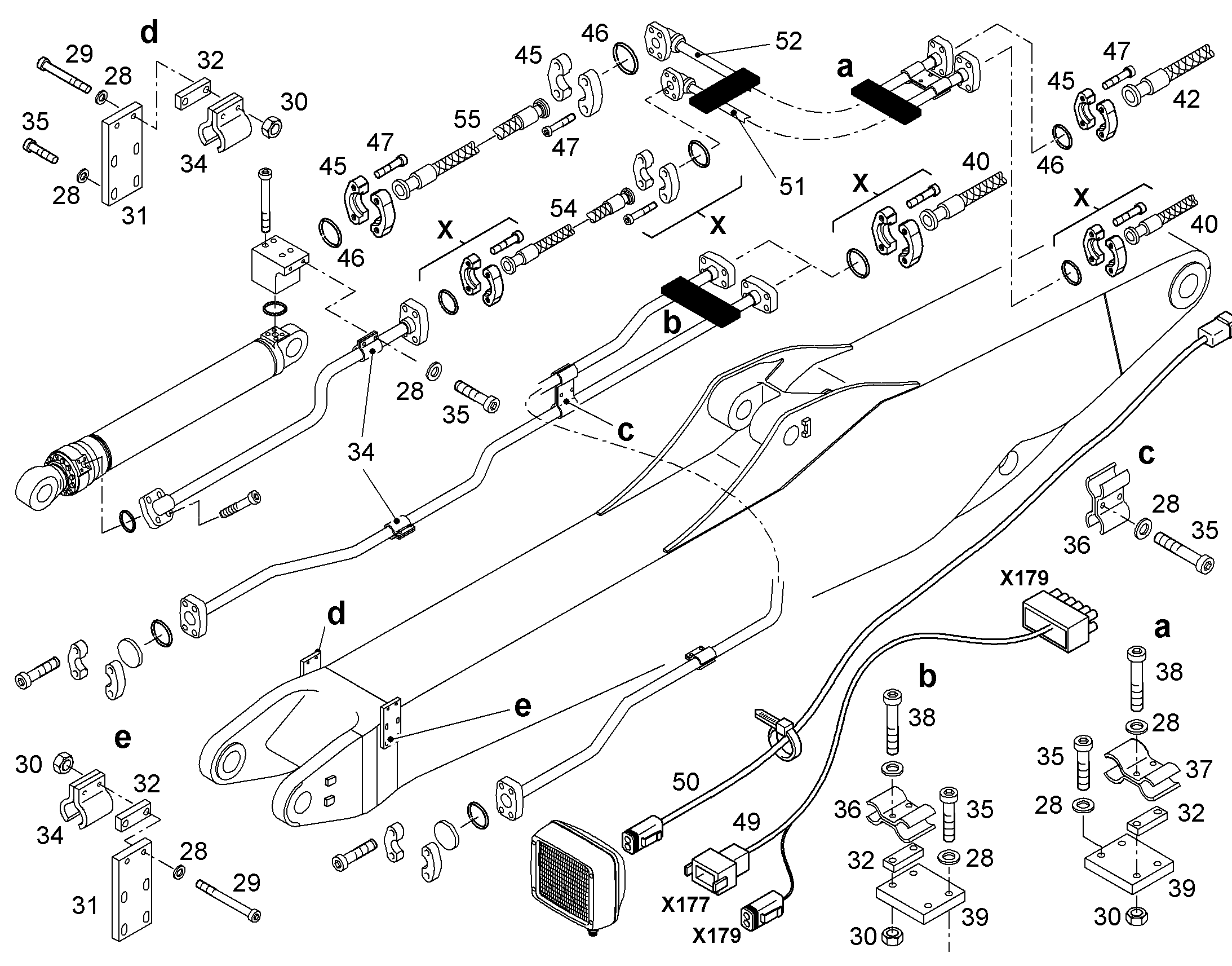 ПРОВОДКА МОНТАЖ AHS 9949573 LIEBHERR