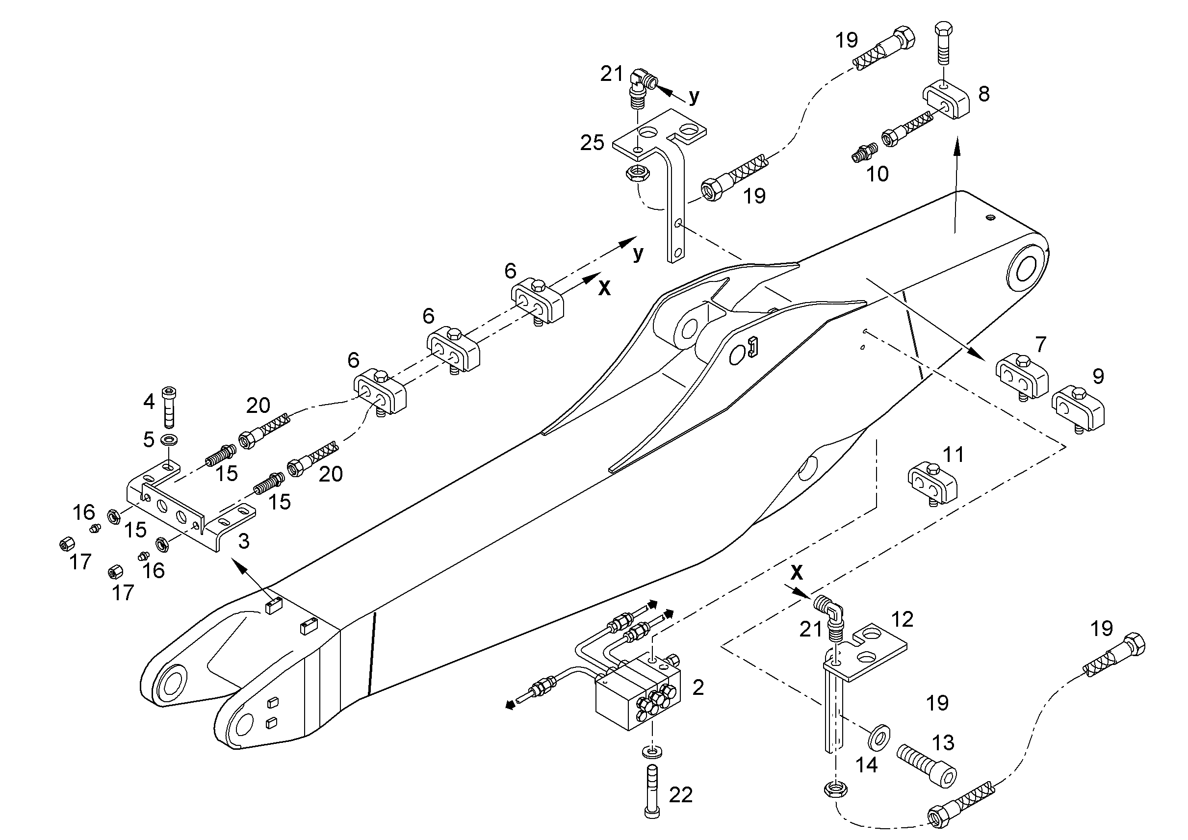 РАСПРЕДЕЛИТЕЛЬ MX-F 3/4 10028489 LIEBHERR