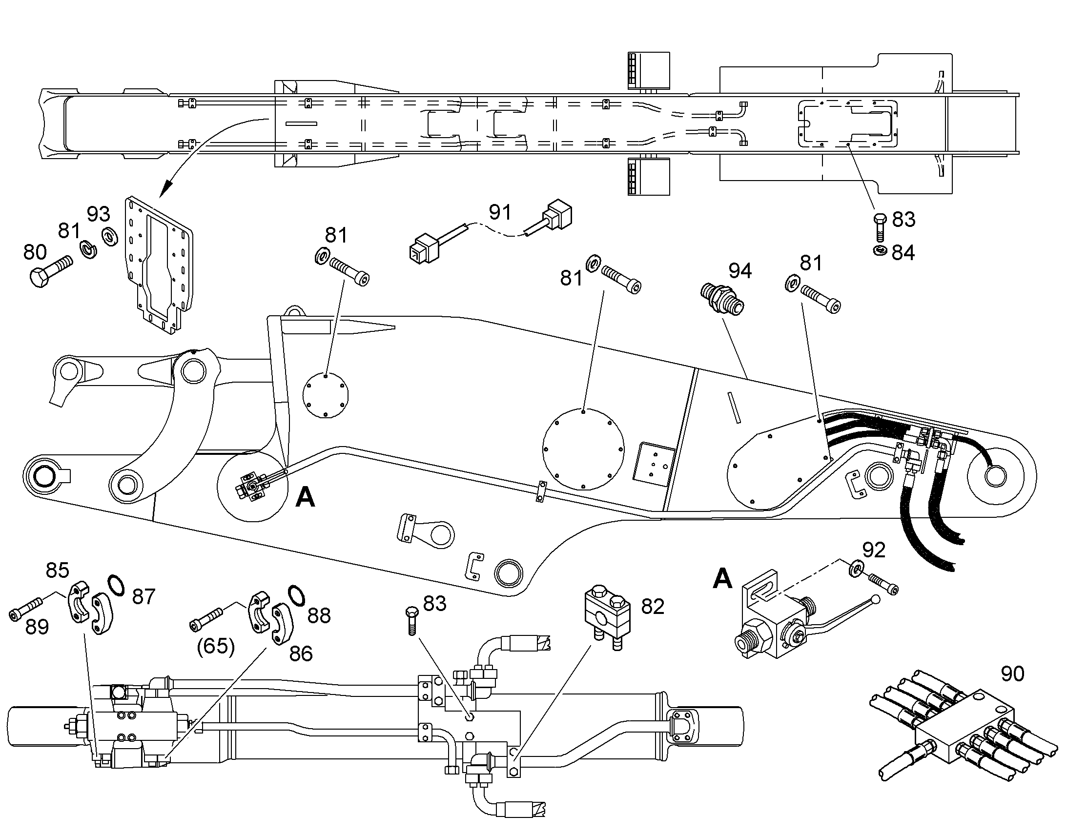 СМАЗОЧНЫЕ ЛИНИИ УСТАНОВКА 9699662 LIEBHERR