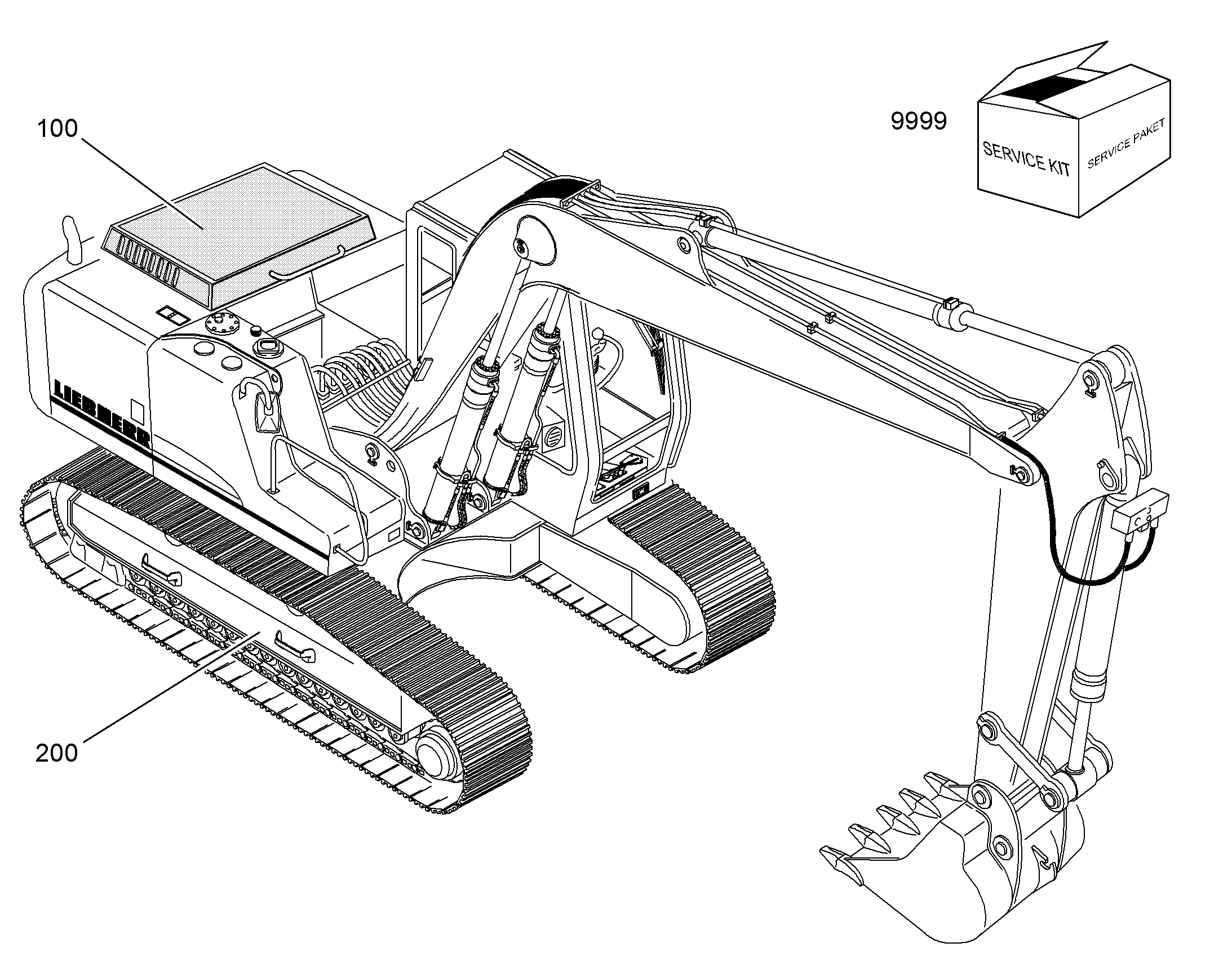 КАТАЛОГ ШАССИ R924LI-EW 9398907 LIEBHERR