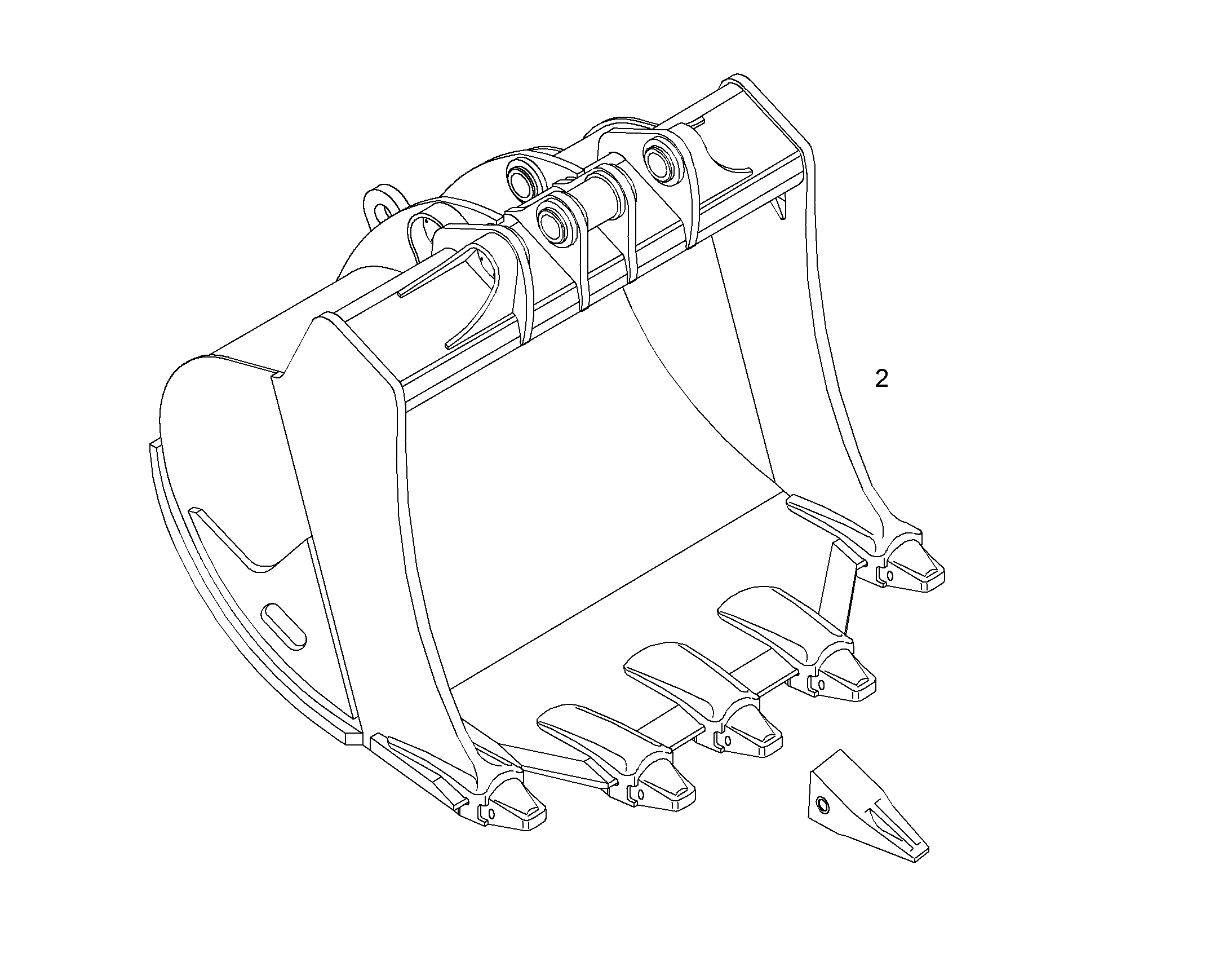 ЛОПАТА ОБРАТНАЯ HD 9939282 LIEBHERR