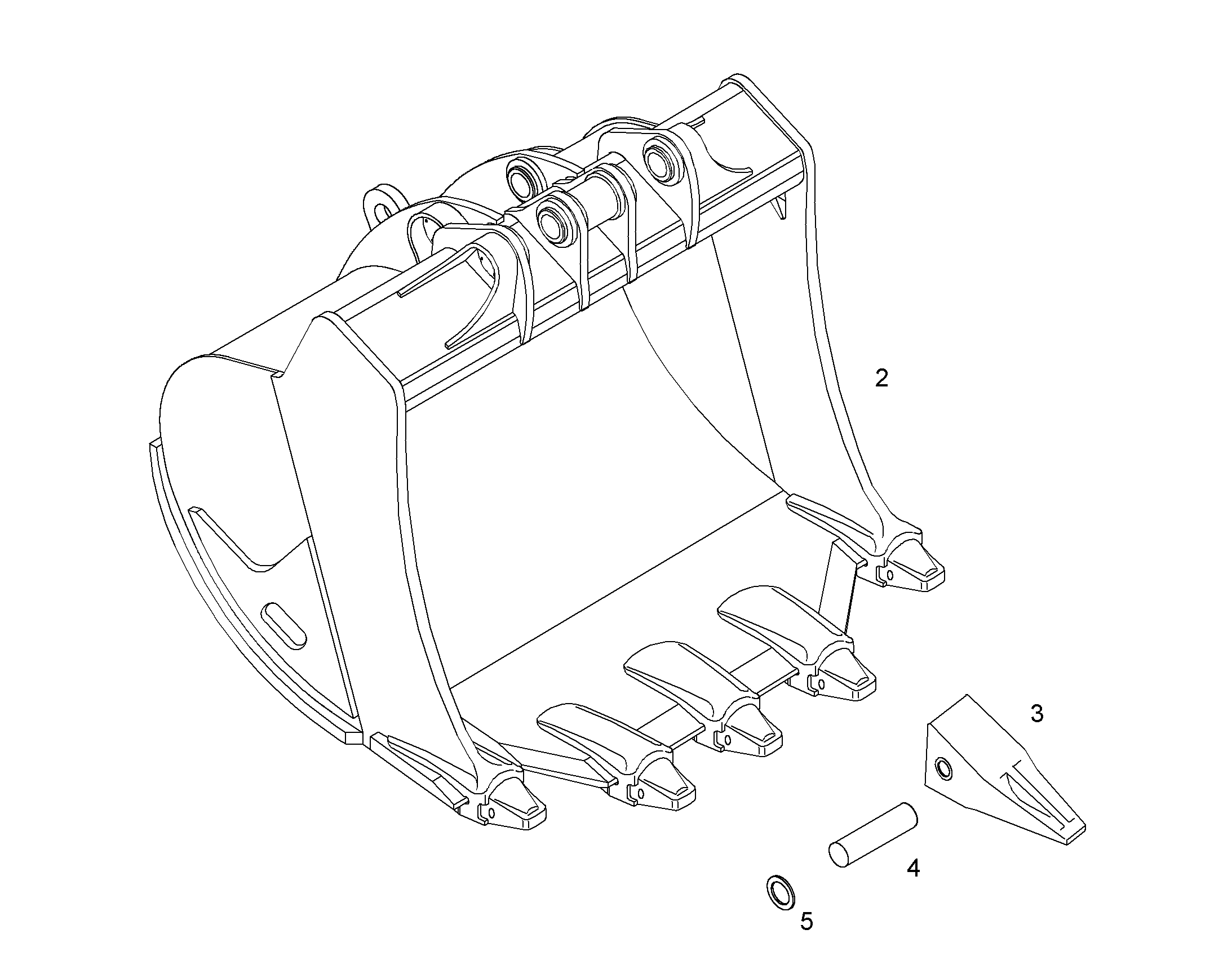 ЛОПАТА ОБРАТНАЯ HD 9939230 LIEBHERR