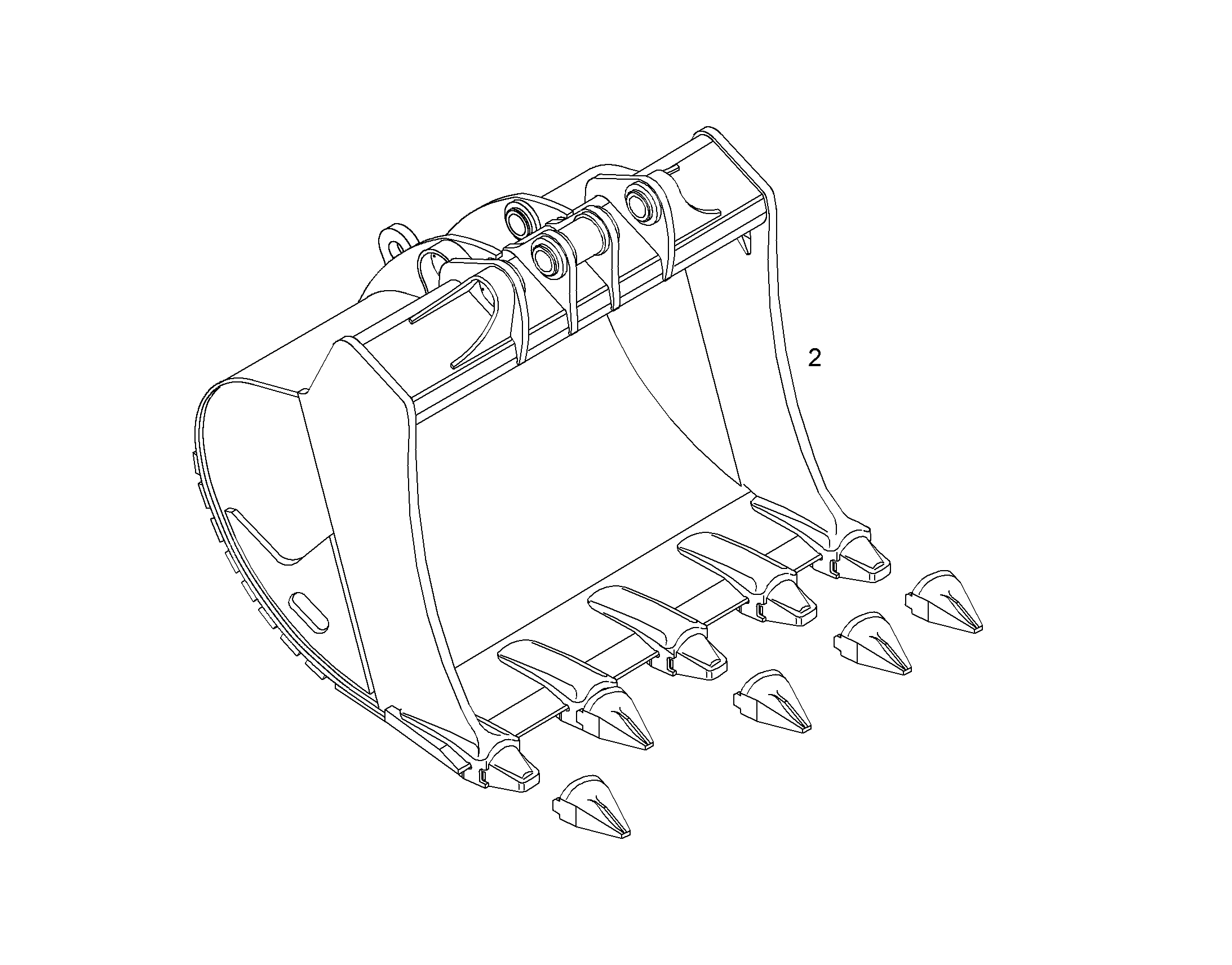 ЛОПАТА ОБРАТНАЯ HD 9878912 LIEBHERR
