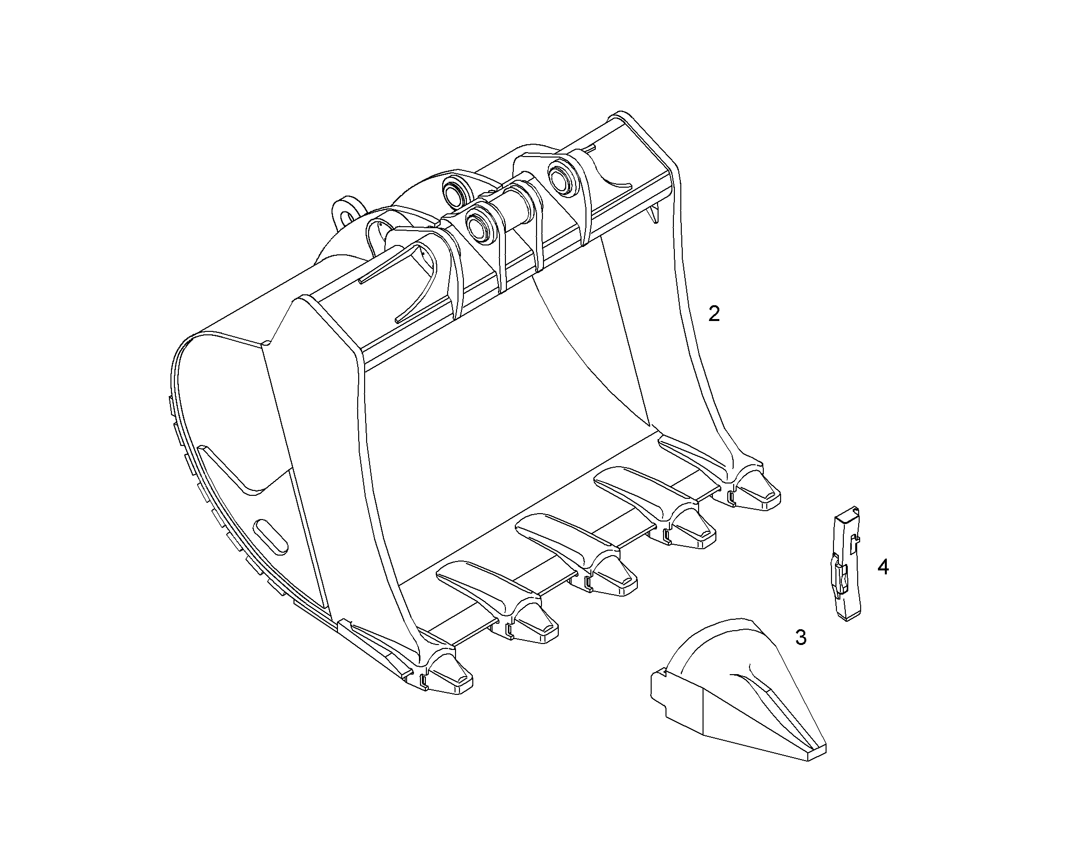 ЛОПАТА ОБРАТНАЯ HD 9878695 LIEBHERR