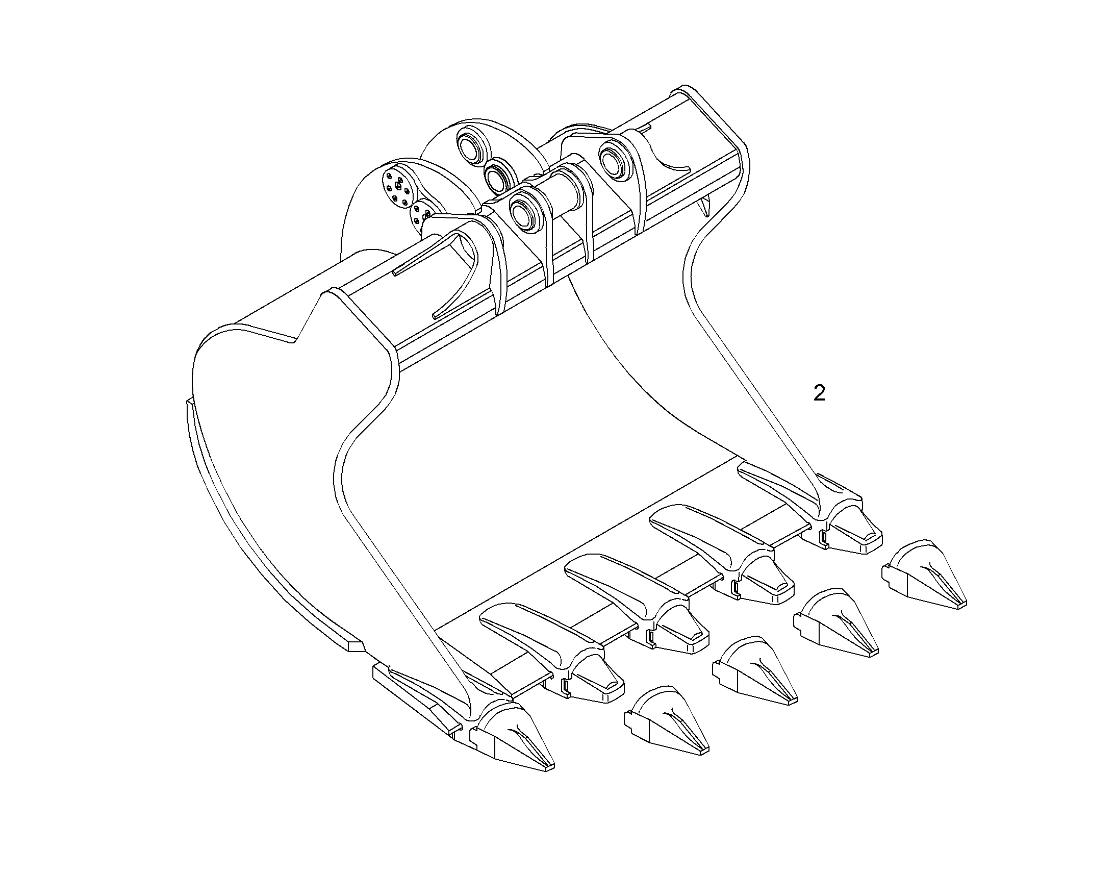 ЛОПАТА ОБРАТНАЯ HDL 9008066 LIEBHERR